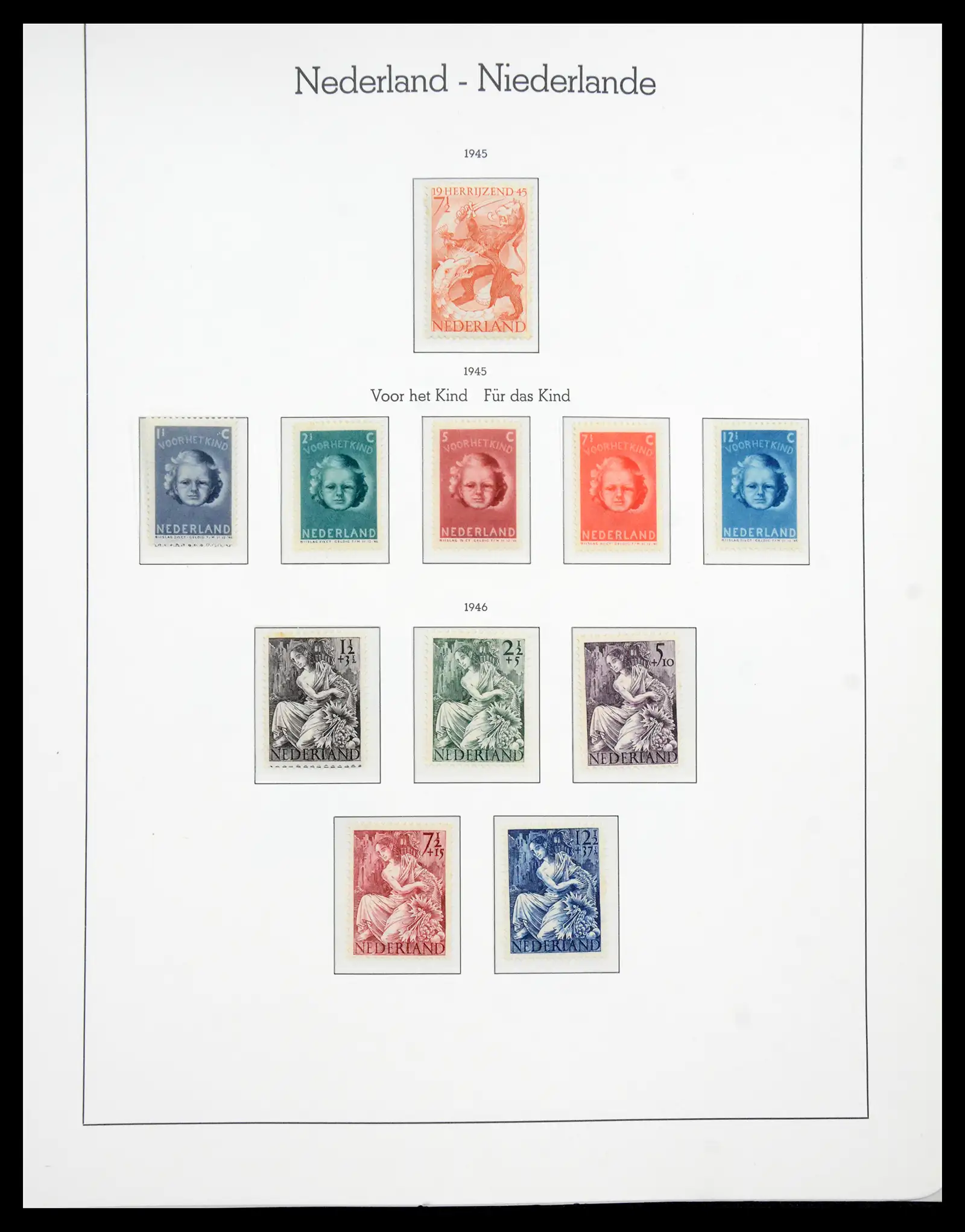 41050 0039 - Postzegelverzameling 41050 Nederland COMPLEET 1852-1959.