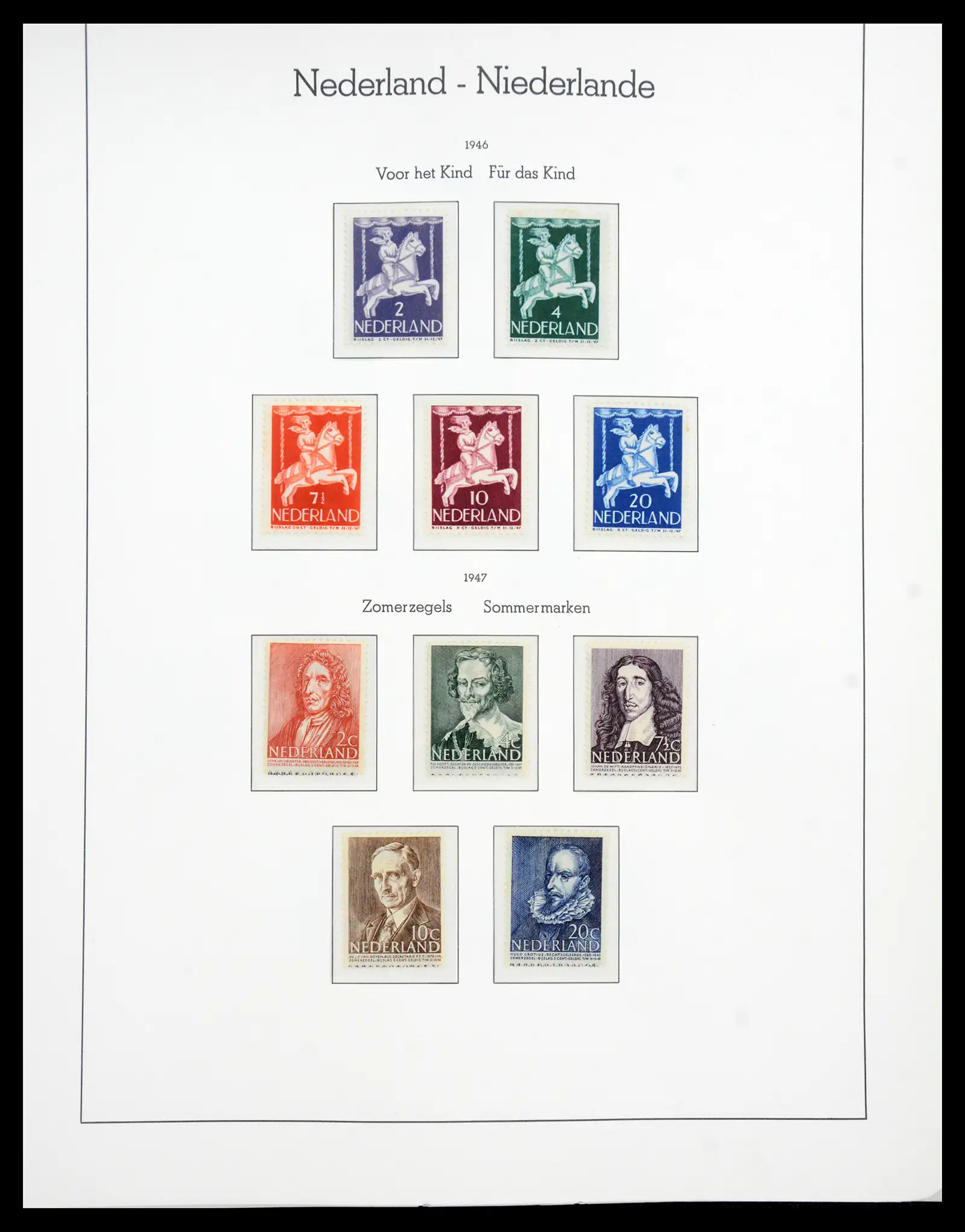 41050 0041 - Postzegelverzameling 41050 Nederland COMPLEET 1852-1959.