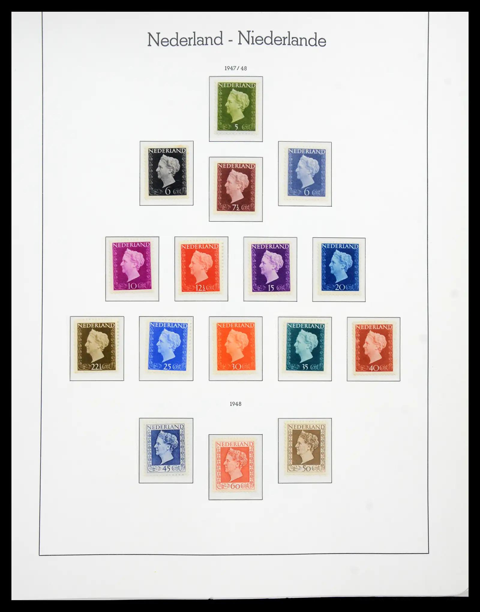 41050 0042 - Postzegelverzameling 41050 Nederland COMPLEET 1852-1959.