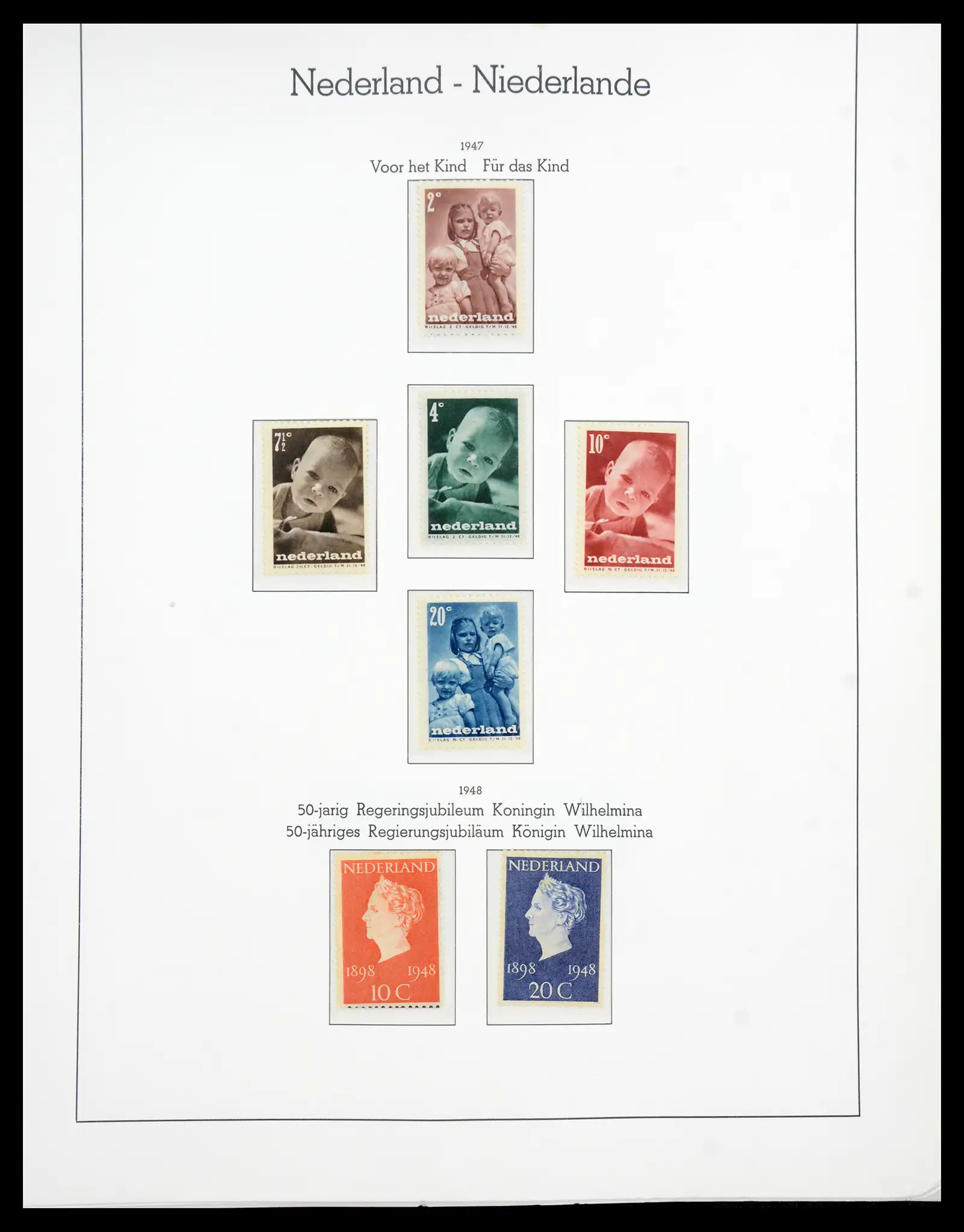 41050 0043 - Postzegelverzameling 41050 Nederland COMPLEET 1852-1959.