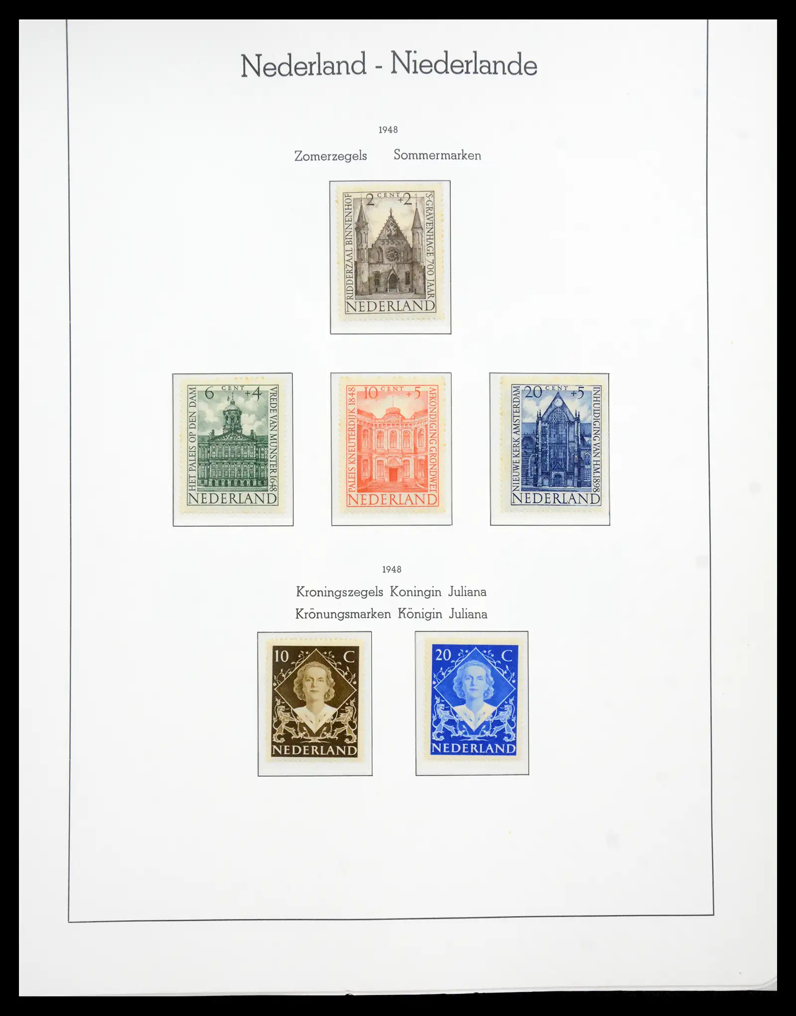 41050 0044 - Postzegelverzameling 41050 Nederland COMPLEET 1852-1959.