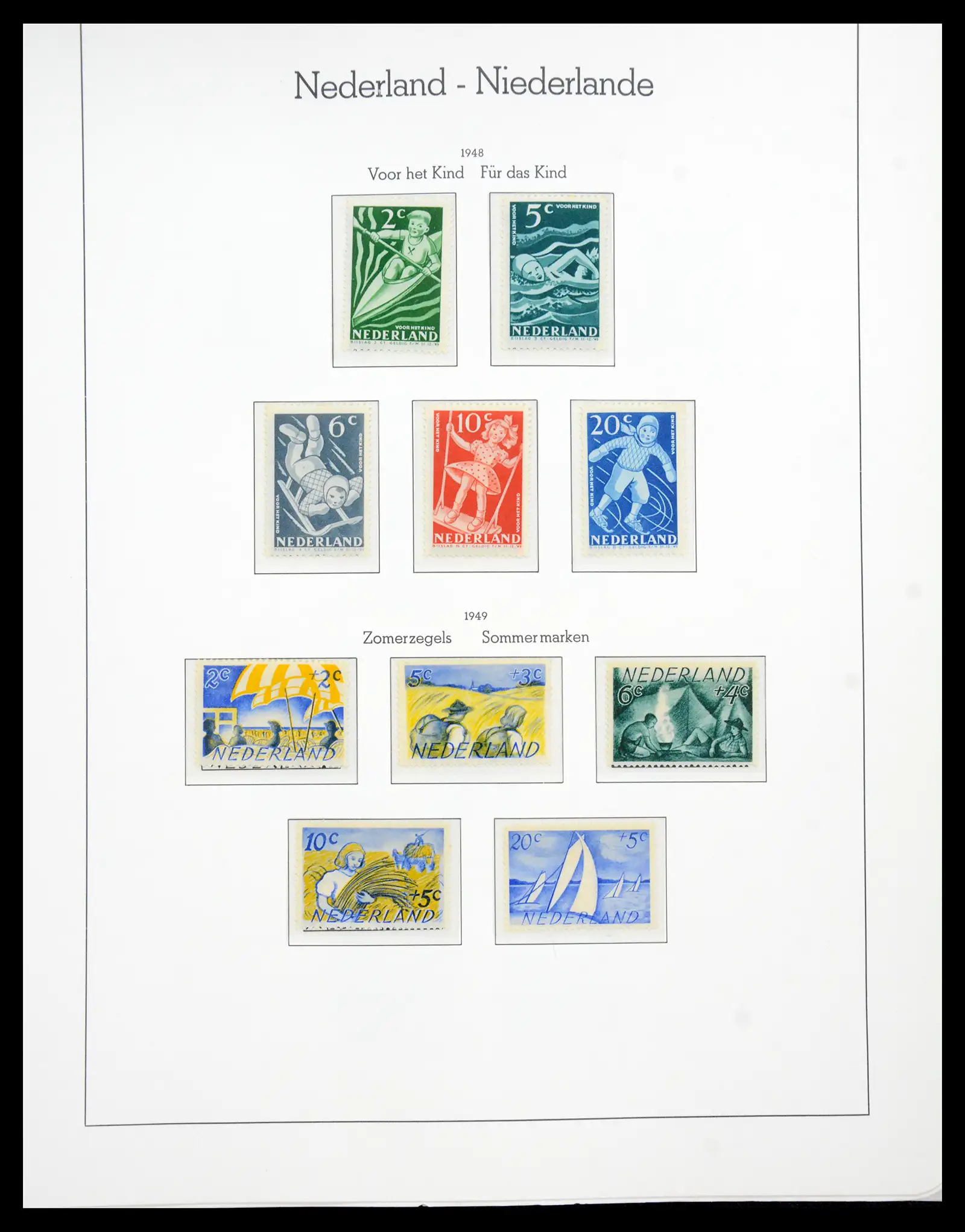 41050 0045 - Postzegelverzameling 41050 Nederland COMPLEET 1852-1959.