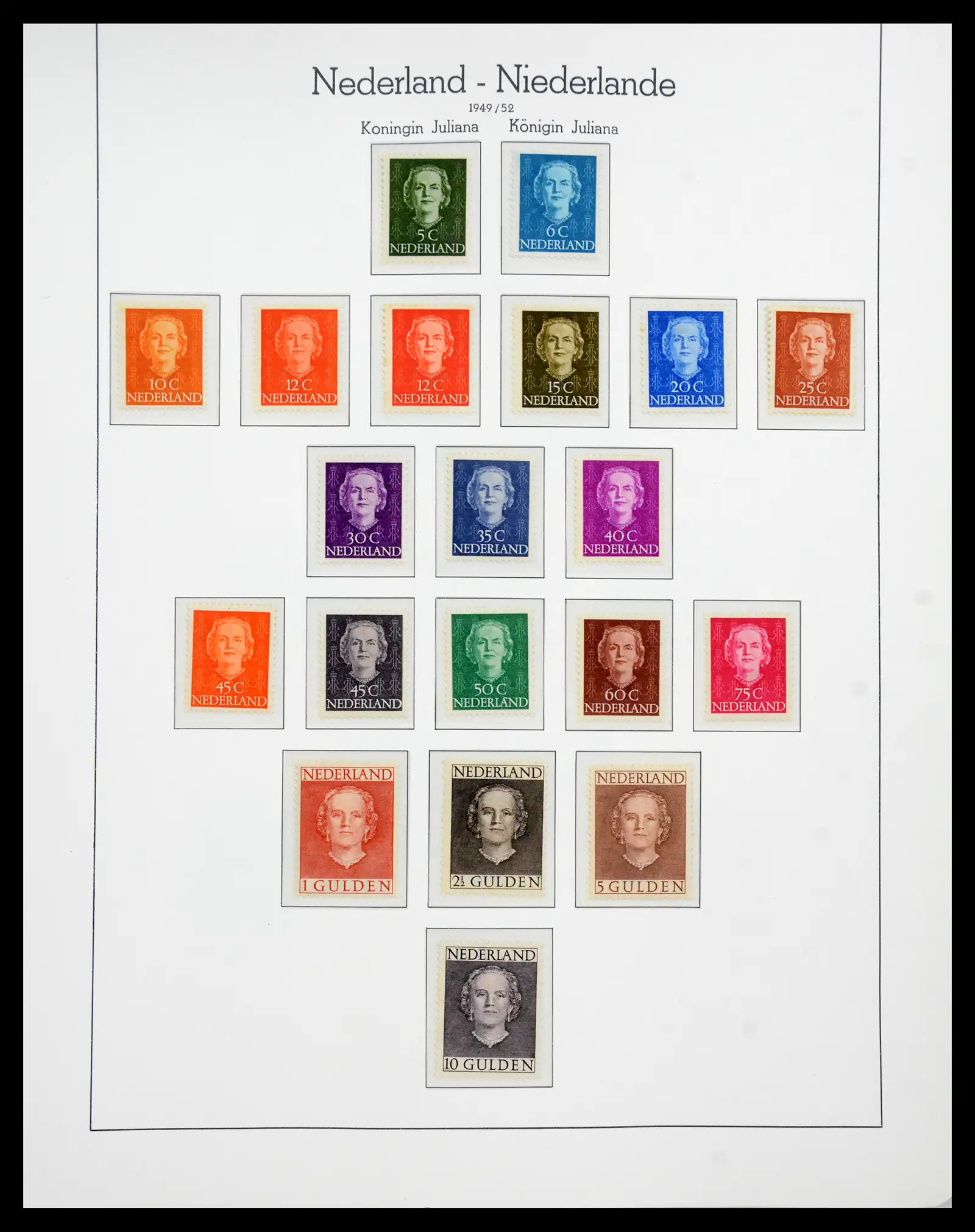 41050 0047 - Postzegelverzameling 41050 Nederland COMPLEET 1852-1959.