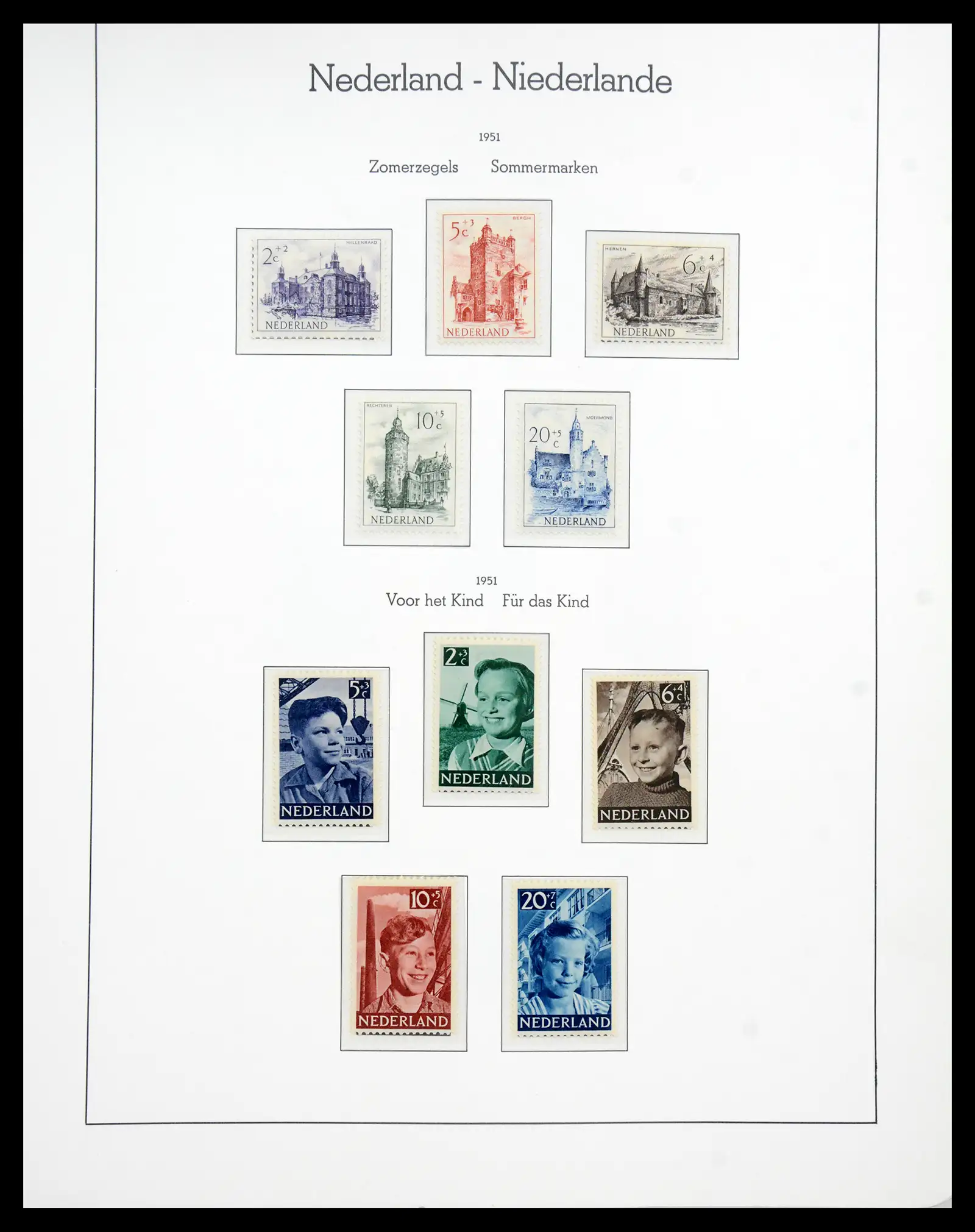 41050 0050 - Postzegelverzameling 41050 Nederland COMPLEET 1852-1959.