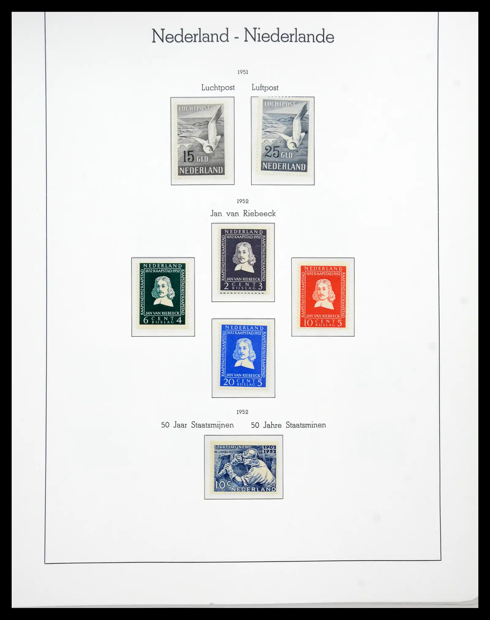 41050 0051 - Postzegelverzameling 41050 Nederland COMPLEET 1852-1959.