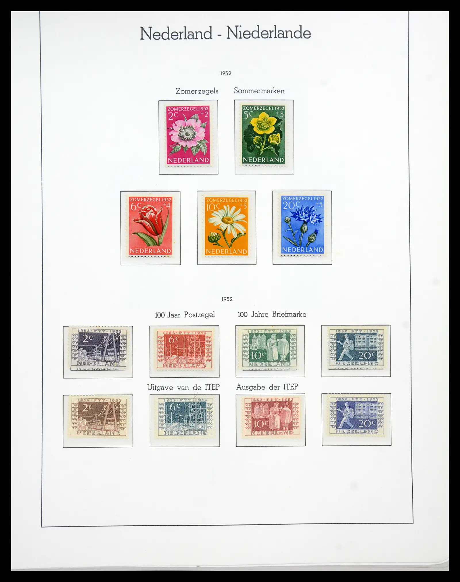 41050 0052 - Postzegelverzameling 41050 Nederland COMPLEET 1852-1959.