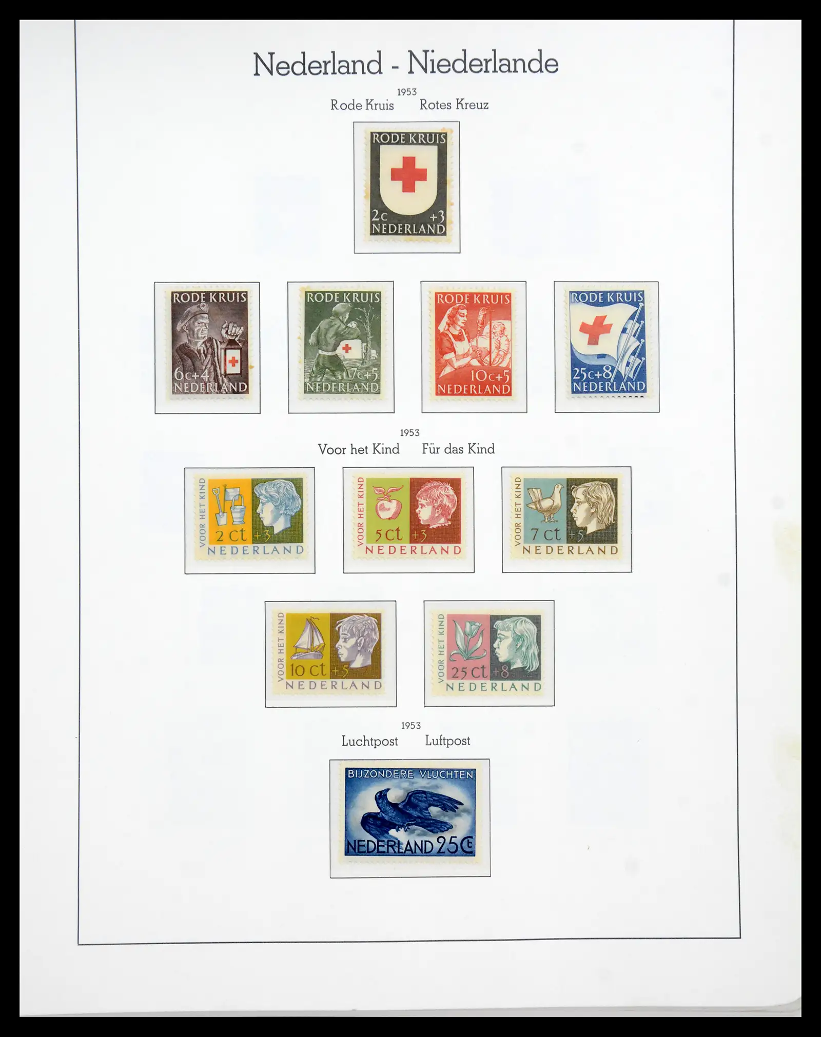 41050 0054 - Postzegelverzameling 41050 Nederland COMPLEET 1852-1959.