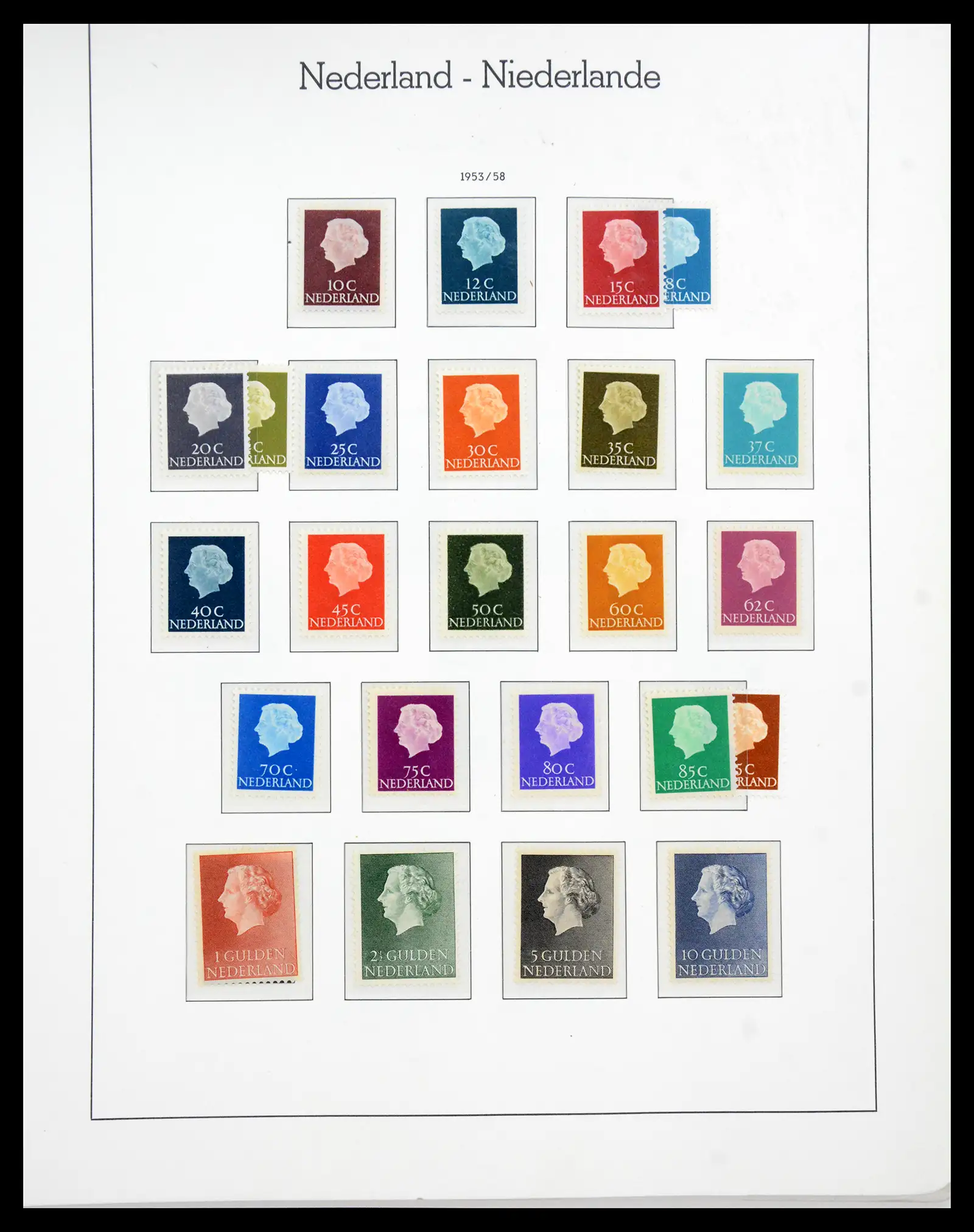 41050 0055 - Postzegelverzameling 41050 Nederland COMPLEET 1852-1959.