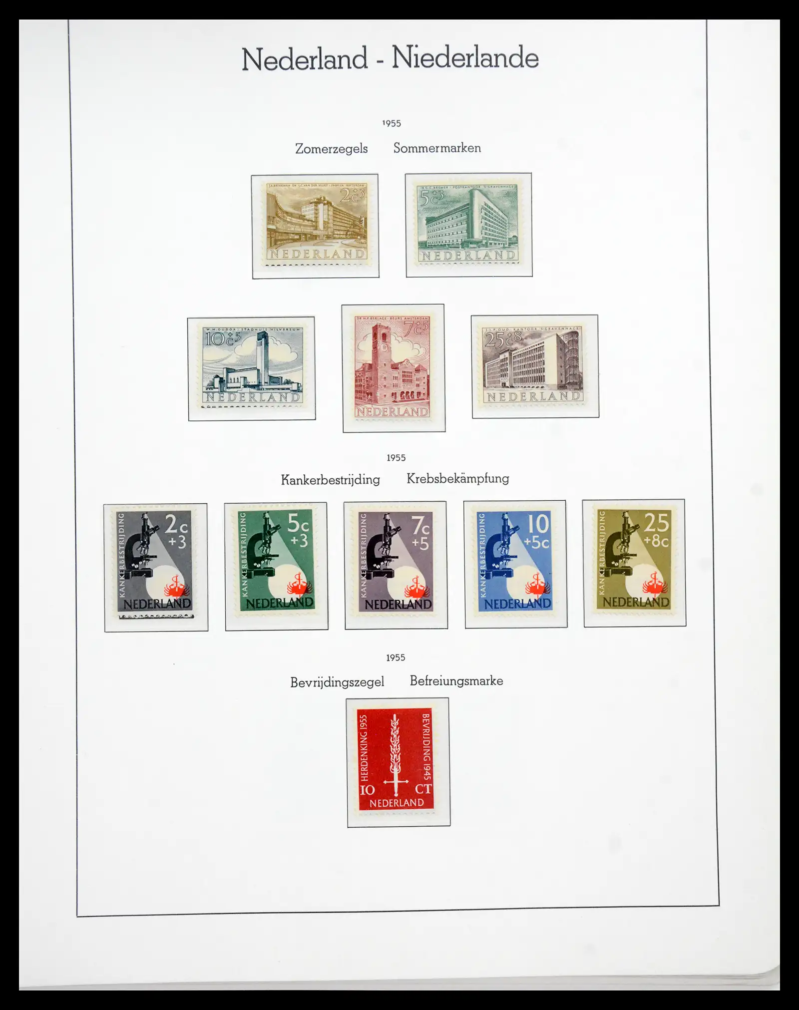 41050 0058 - Postzegelverzameling 41050 Nederland COMPLEET 1852-1959.