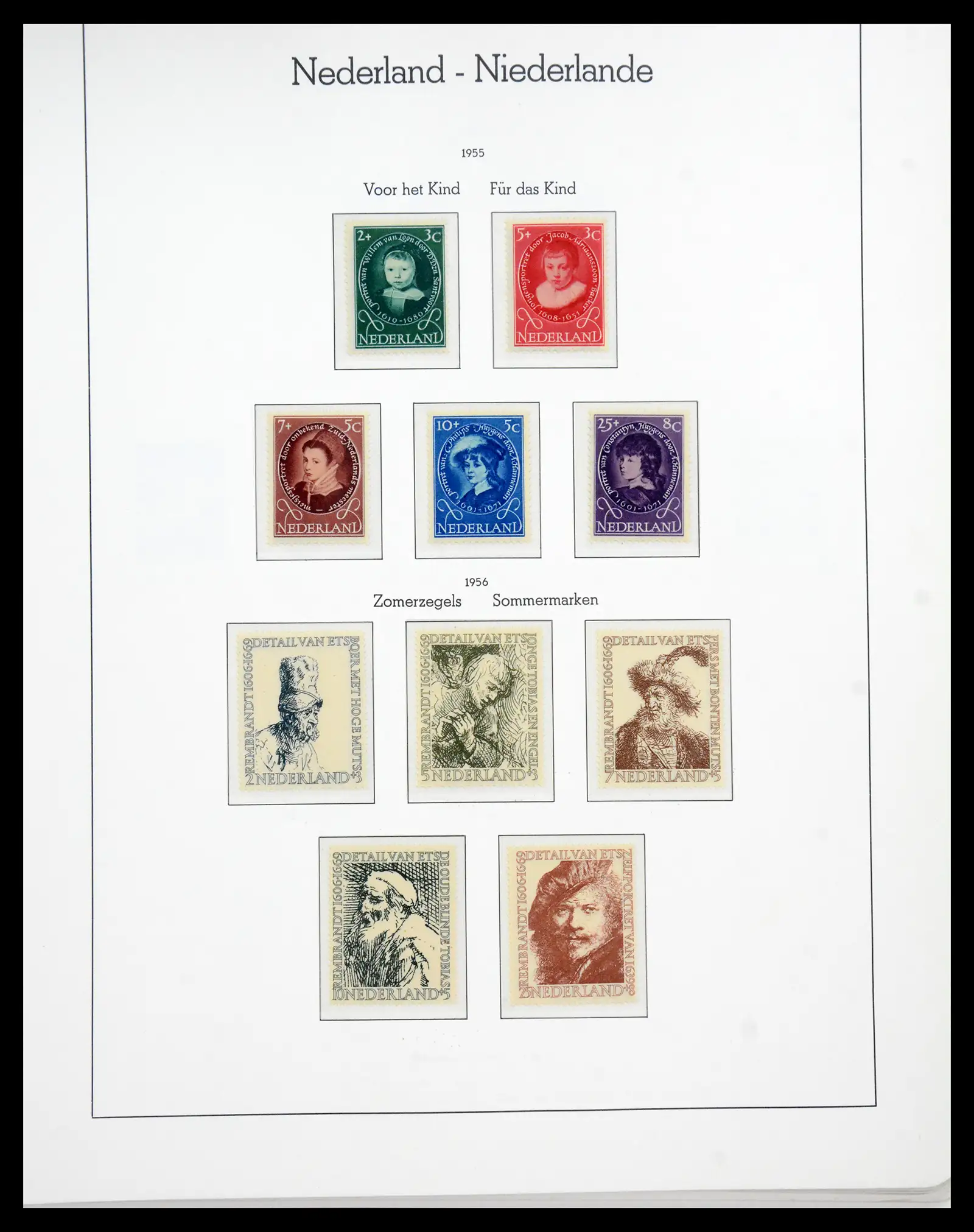 41050 0059 - Postzegelverzameling 41050 Nederland COMPLEET 1852-1959.
