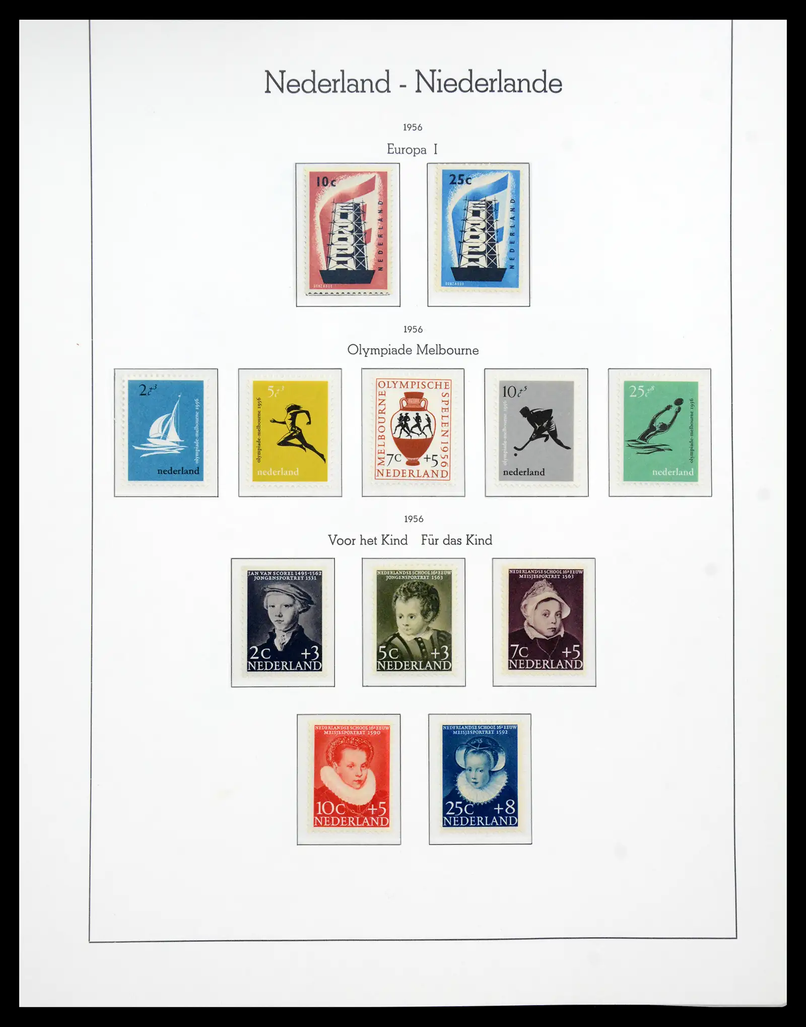 41050 0060 - Postzegelverzameling 41050 Nederland COMPLEET 1852-1959.