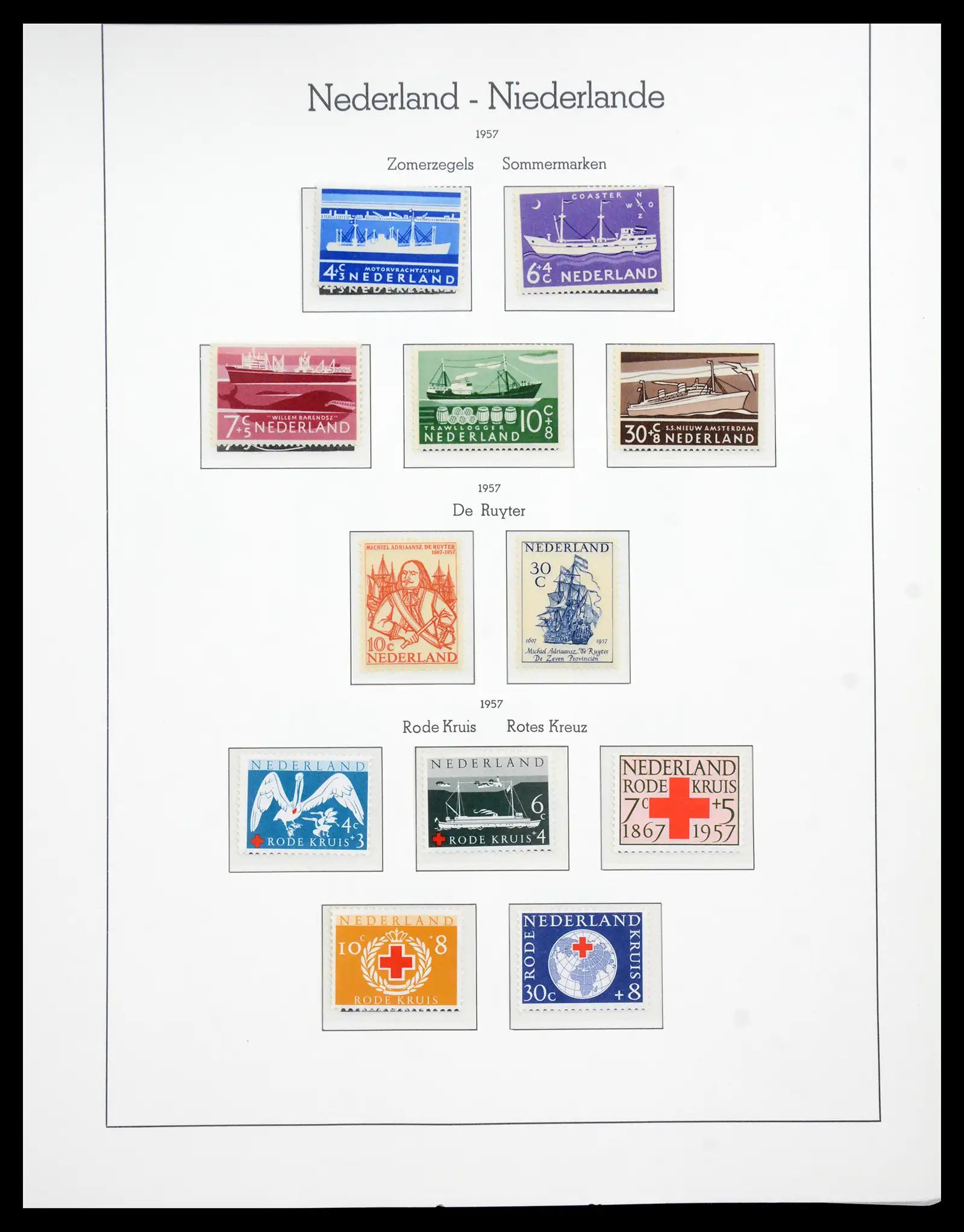 41050 0061 - Postzegelverzameling 41050 Nederland COMPLEET 1852-1959.