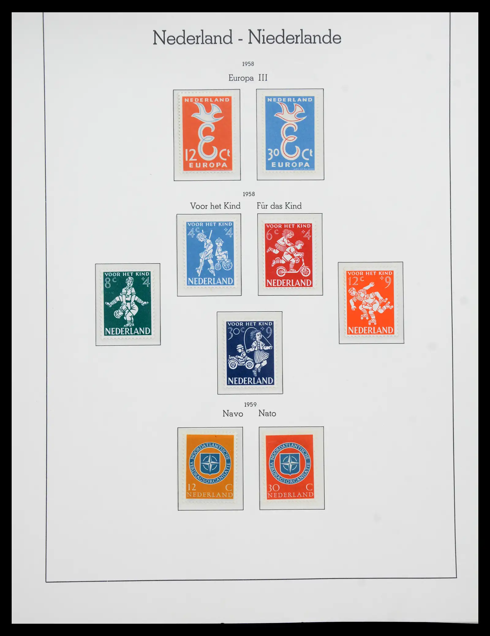 41050 0063 - Postzegelverzameling 41050 Nederland COMPLEET 1852-1959.