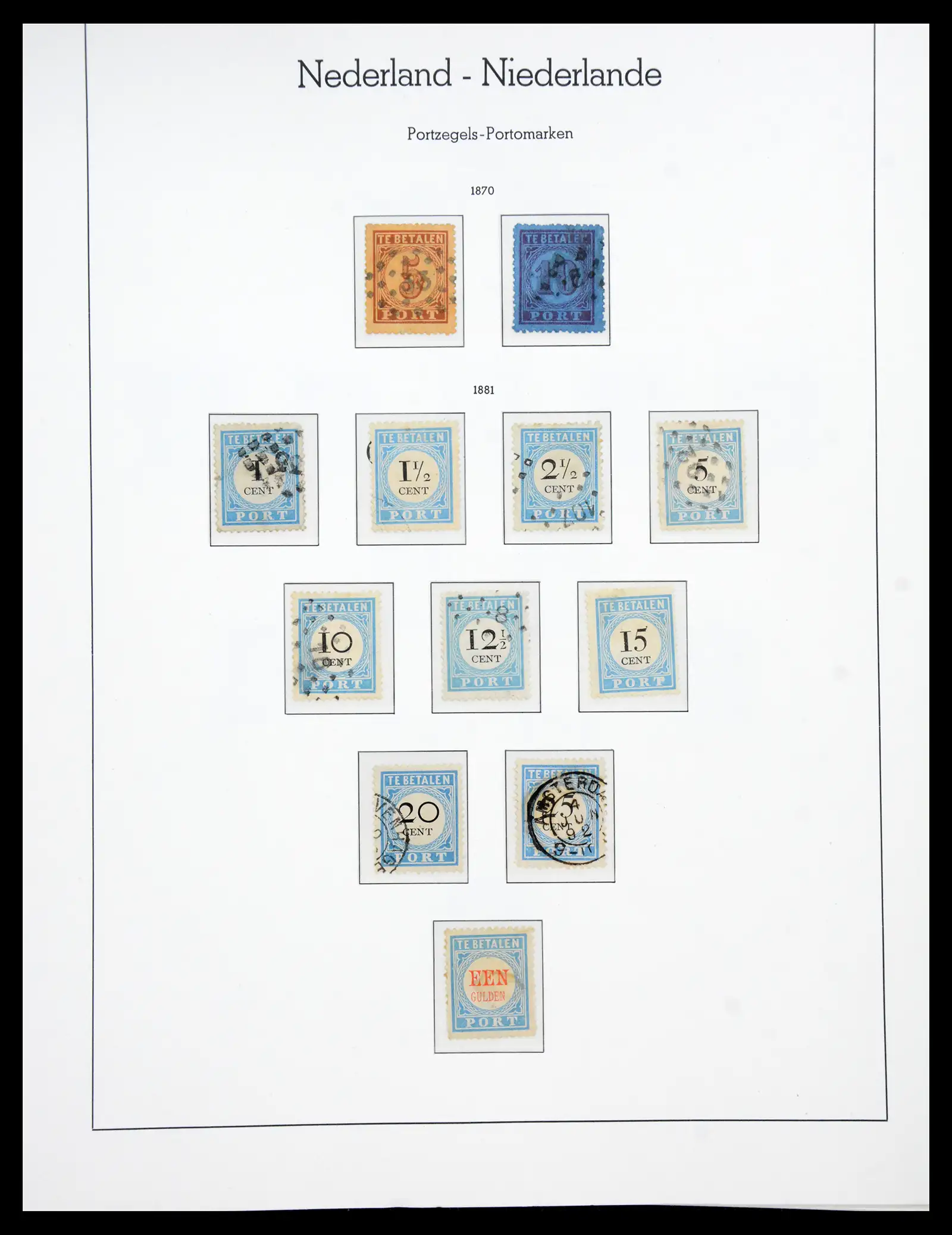 41050 0072 - Postzegelverzameling 41050 Nederland COMPLEET 1852-1959.