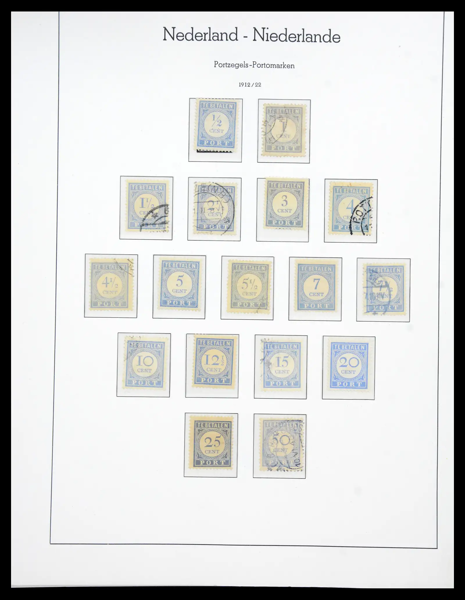 41050 0075 - Postzegelverzameling 41050 Nederland COMPLEET 1852-1959.