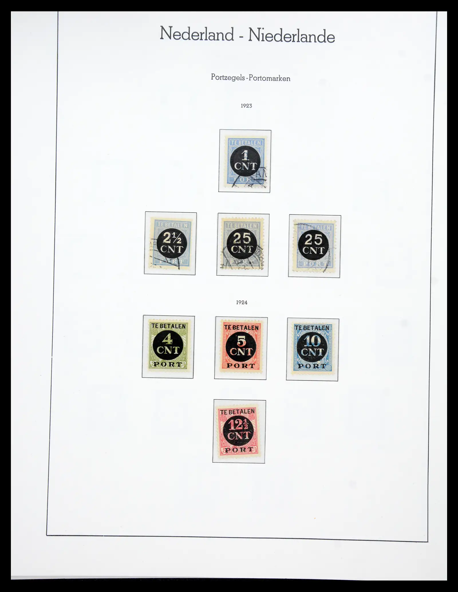 41050 0077 - Postzegelverzameling 41050 Nederland COMPLEET 1852-1959.
