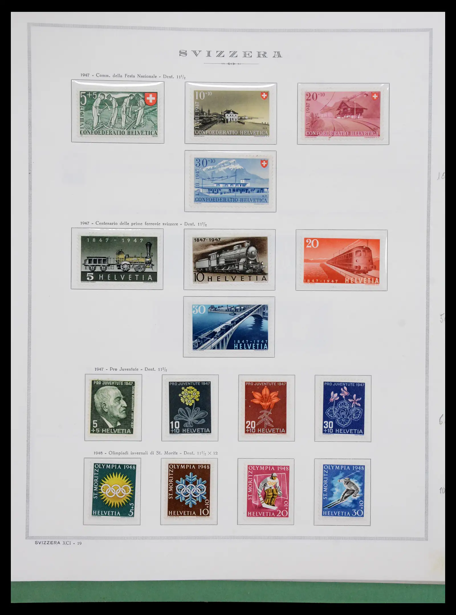 41057 0022 - Stamp collection 41057 Switzerland complete 1913-1985.