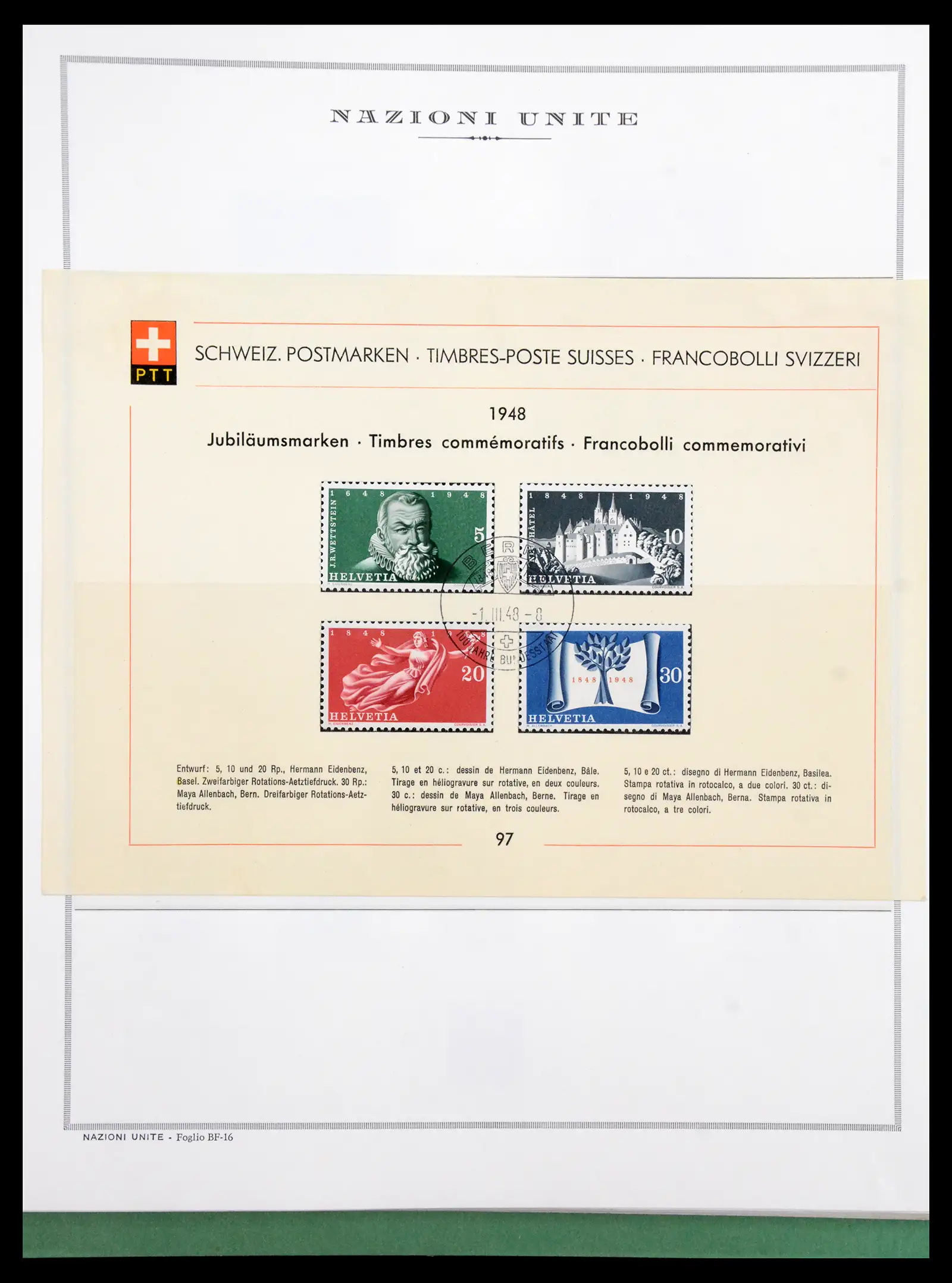 41057 0023 - Stamp collection 41057 Switzerland complete 1913-1985.
