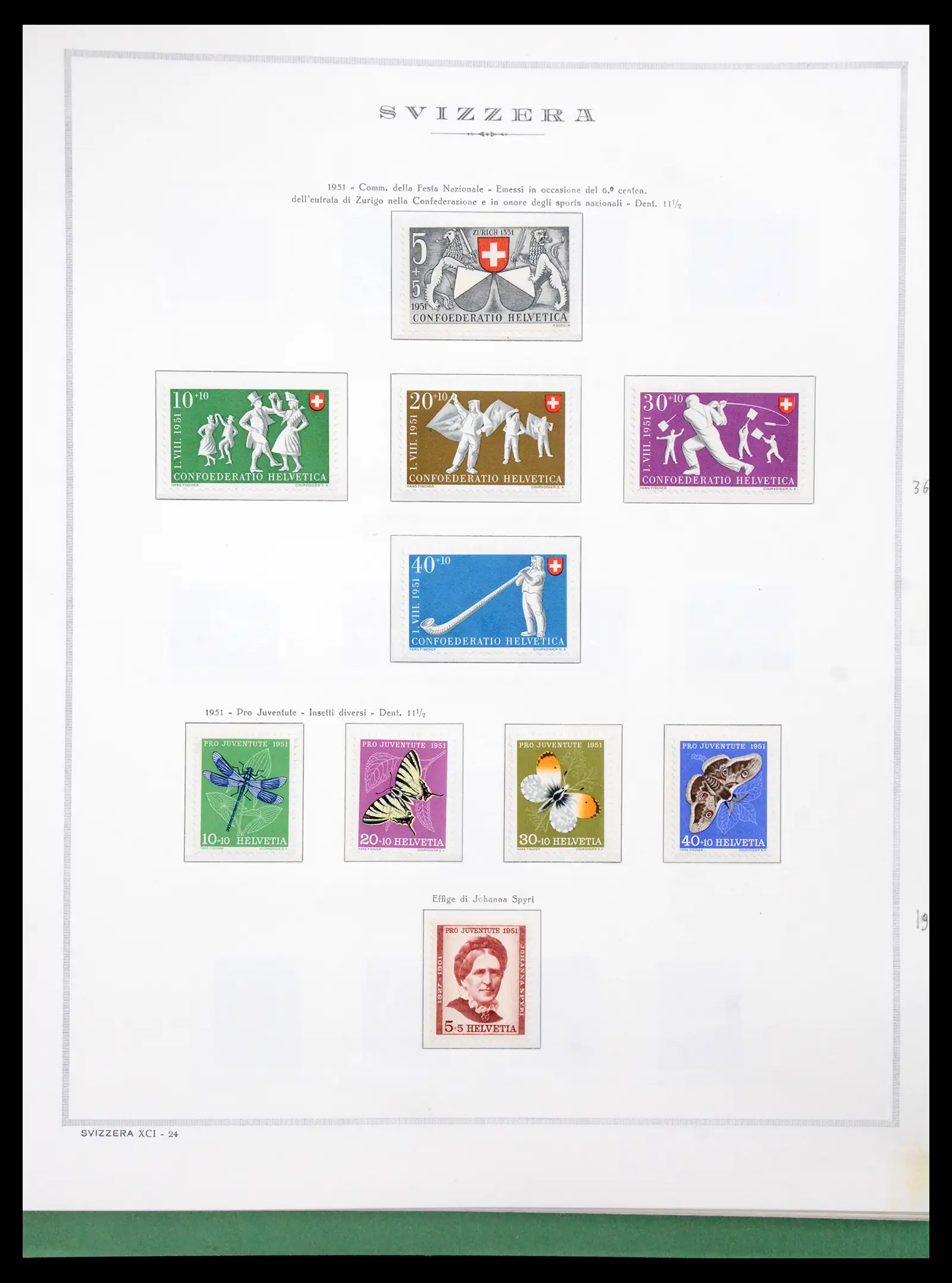 41057 0028 - Stamp collection 41057 Switzerland complete 1913-1985.