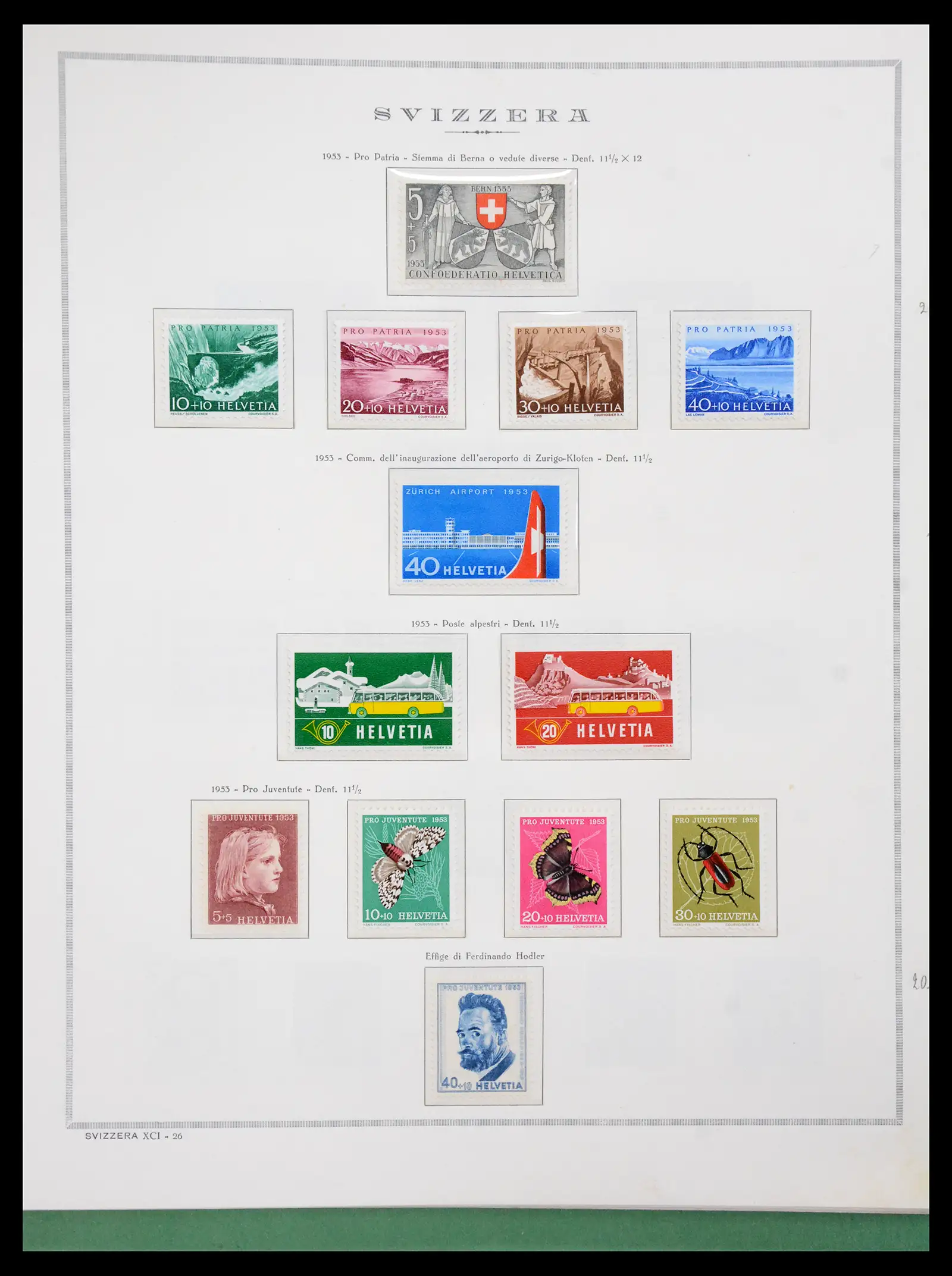 41057 0030 - Stamp collection 41057 Switzerland complete 1913-1985.