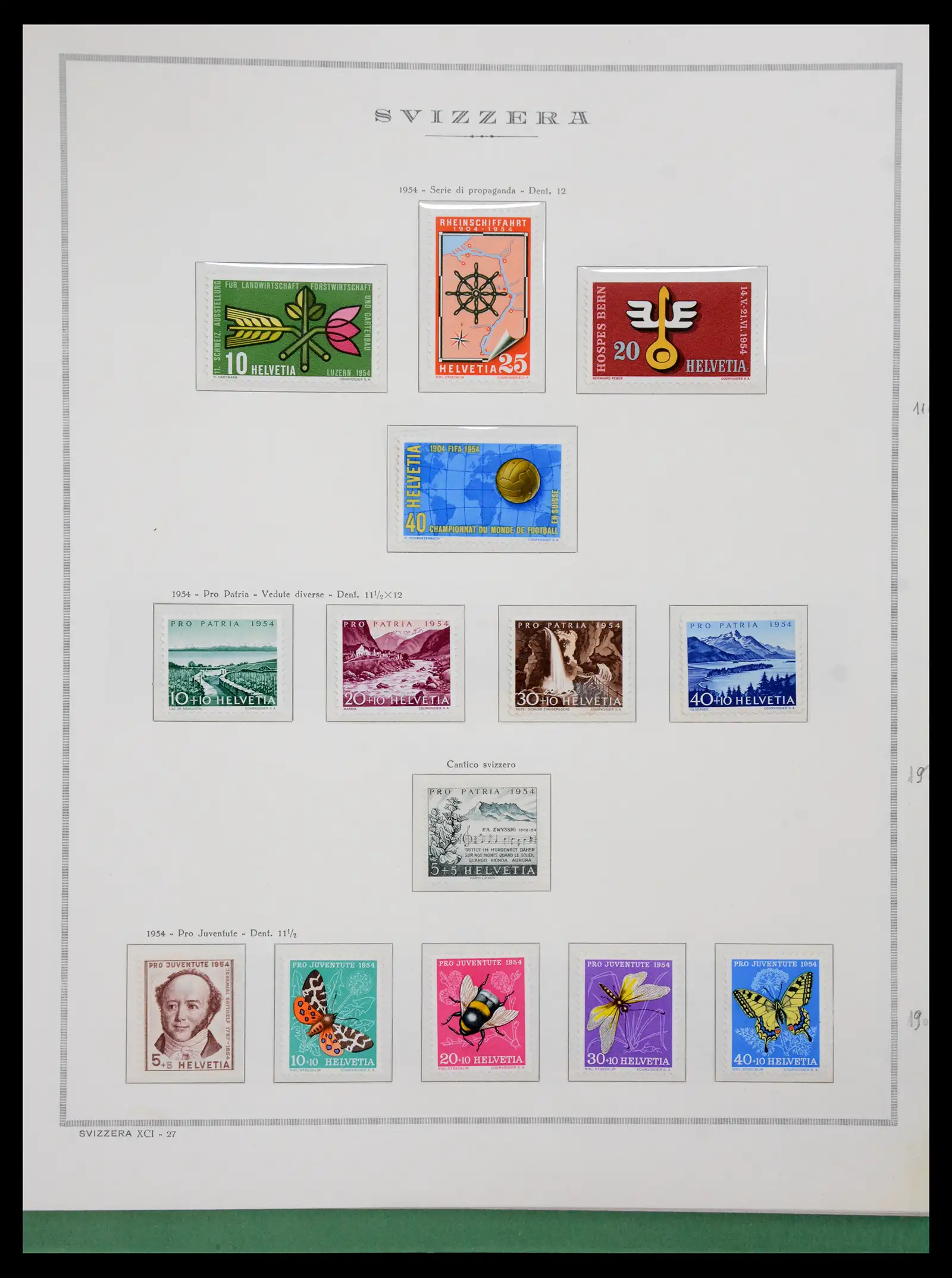 41057 0031 - Stamp collection 41057 Switzerland complete 1913-1985.
