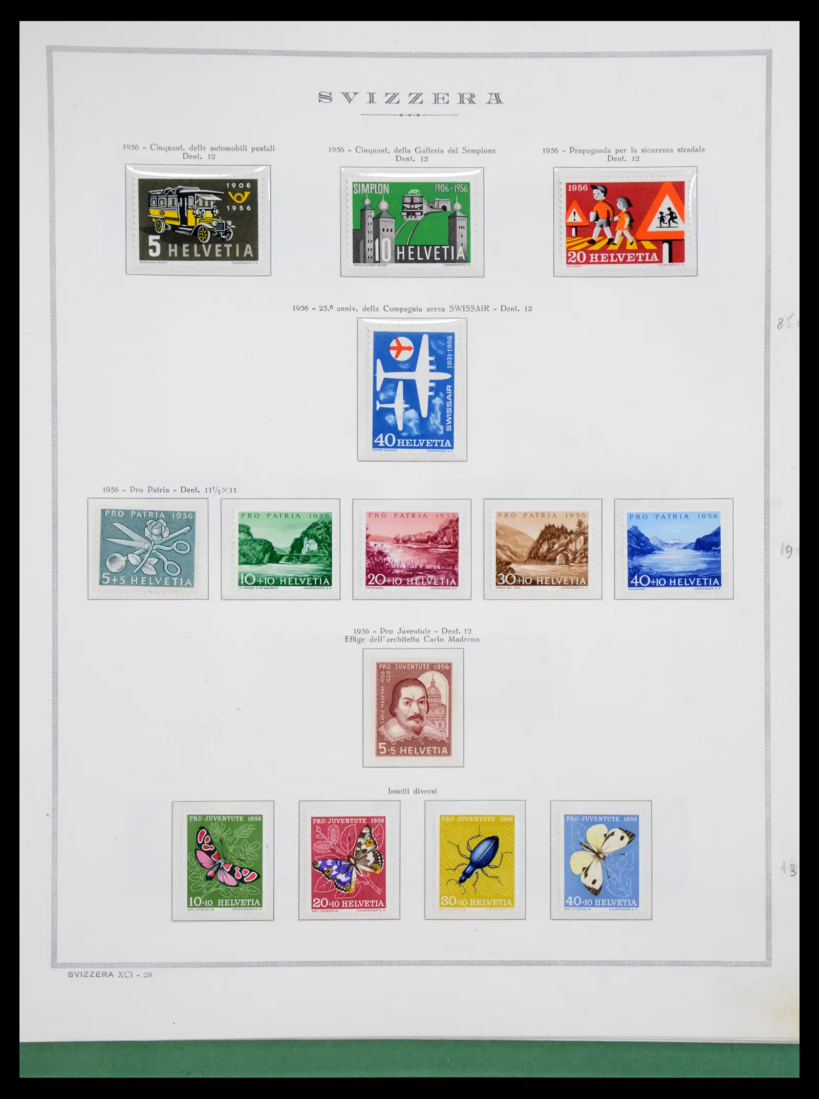 41057 0033 - Stamp collection 41057 Switzerland complete 1913-1985.
