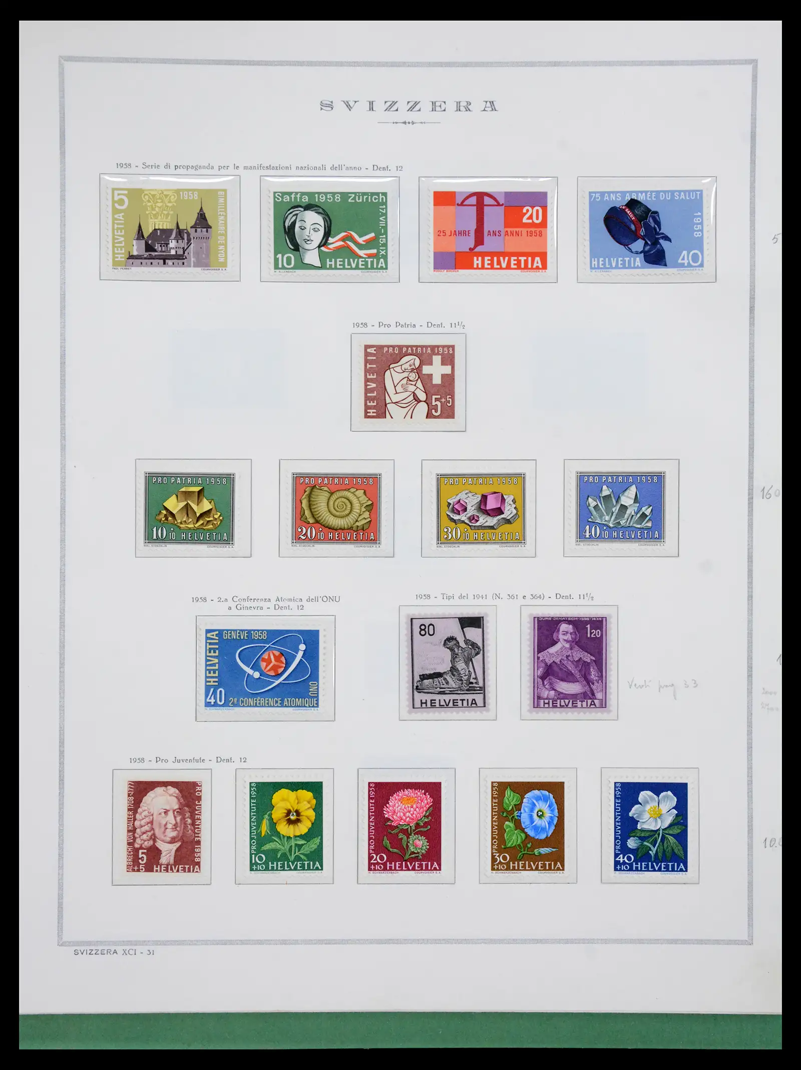 41057 0036 - Stamp collection 41057 Switzerland complete 1913-1985.