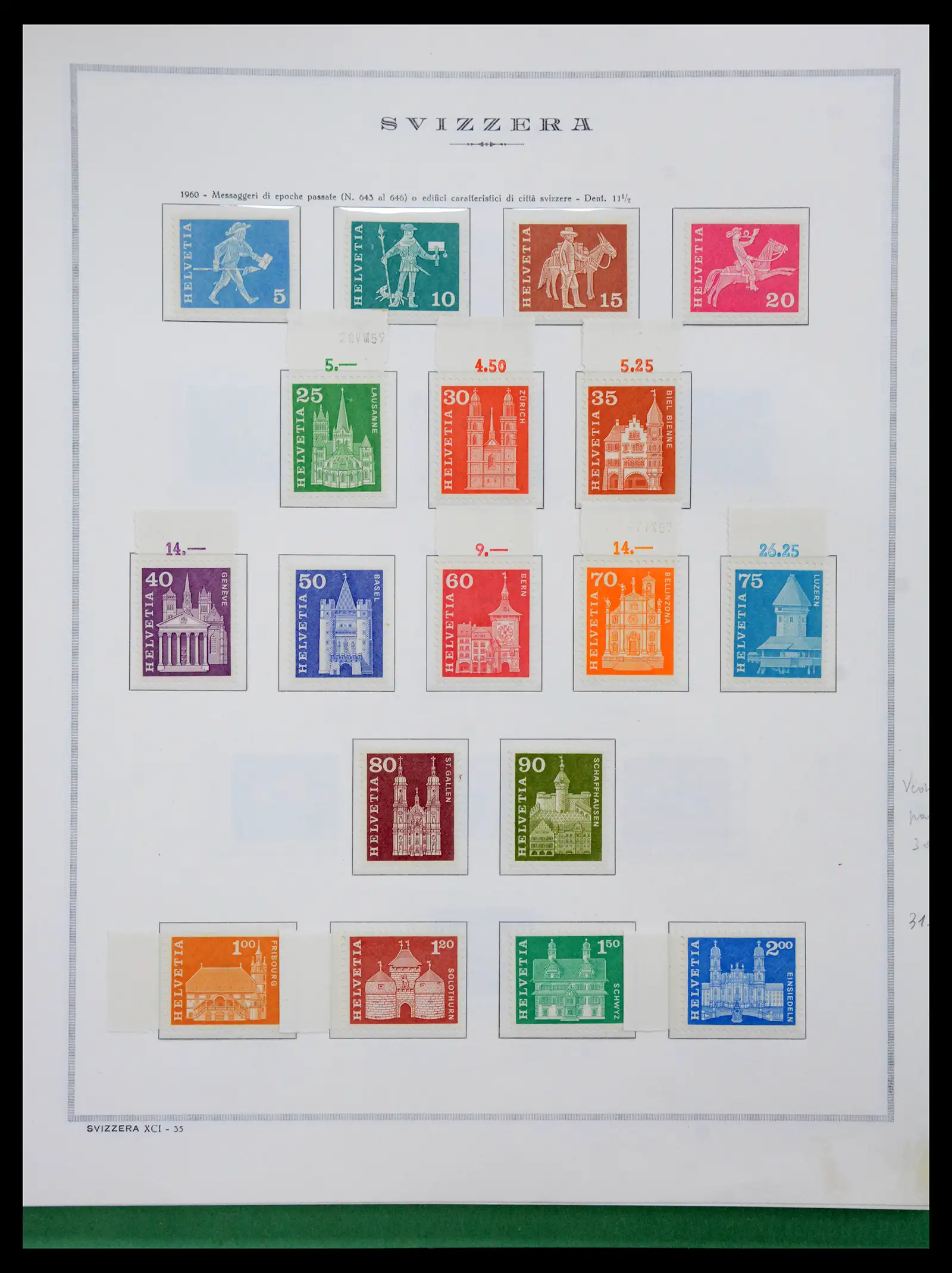 41057 0040 - Stamp collection 41057 Switzerland complete 1913-1985.