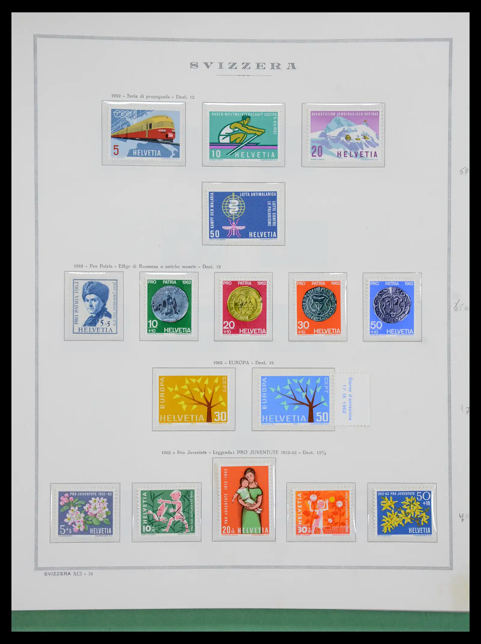 41057 0043 - Stamp collection 41057 Switzerland complete 1913-1985.