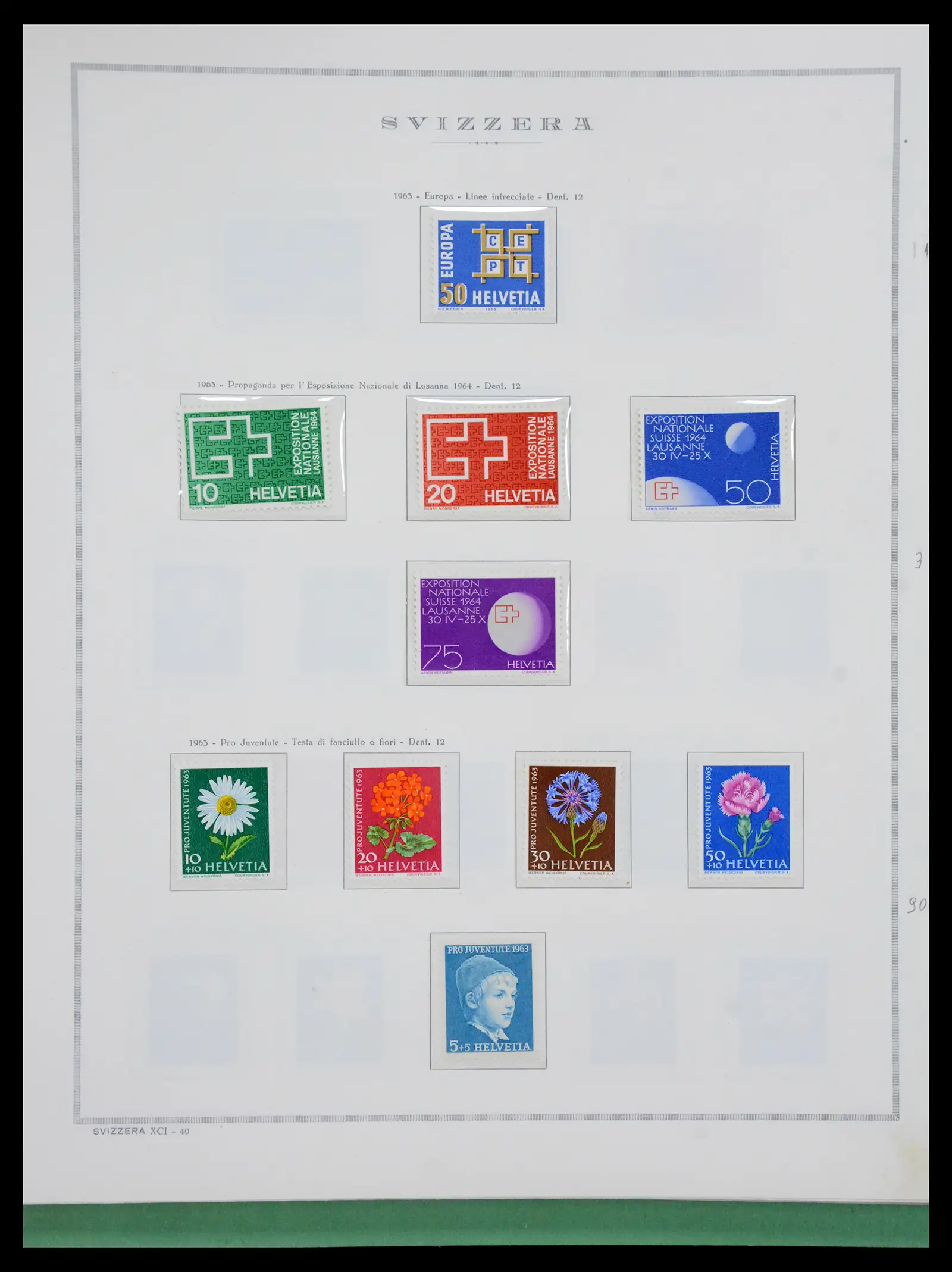 41057 0045 - Stamp collection 41057 Switzerland complete 1913-1985.