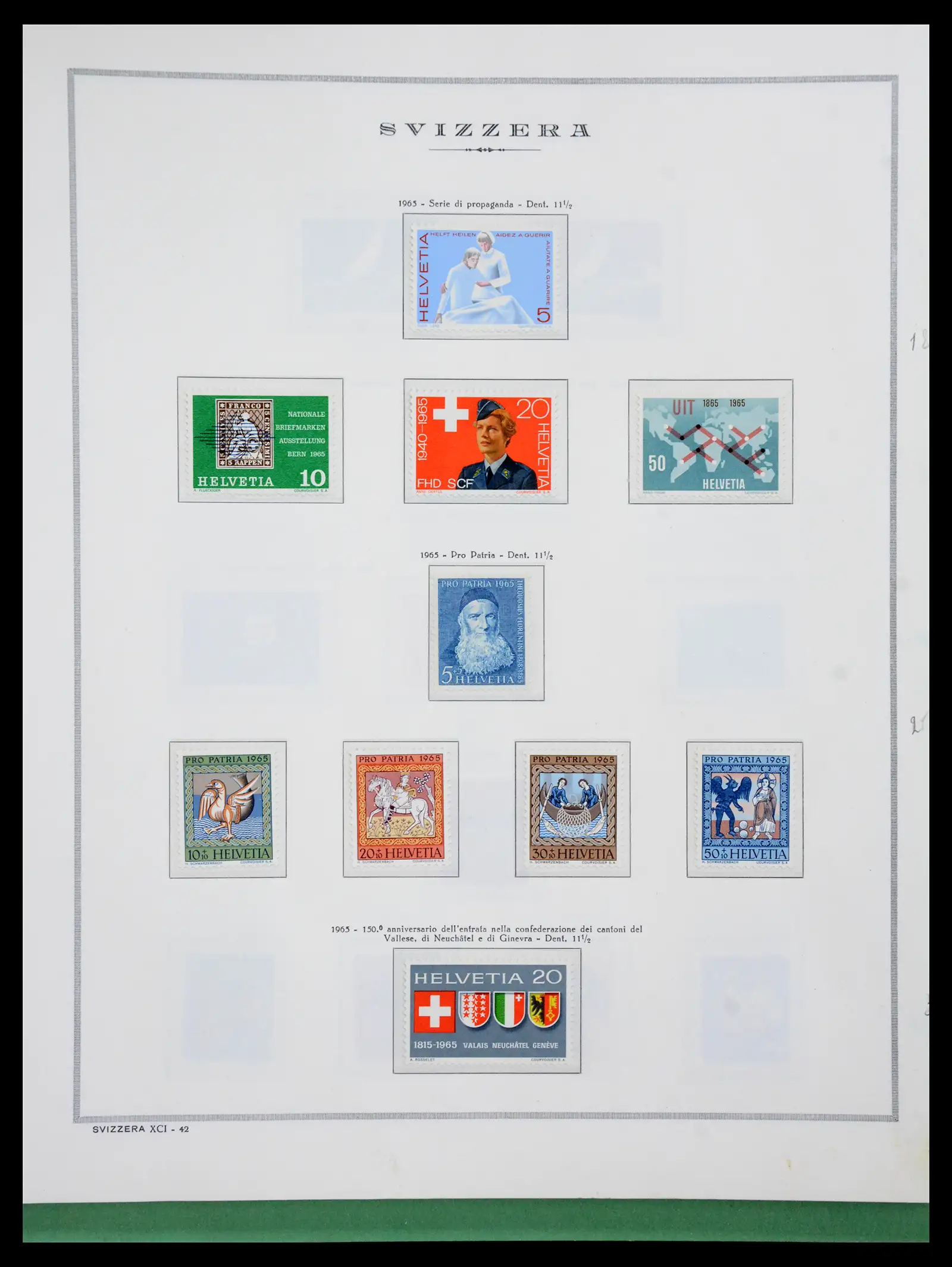 41057 0047 - Stamp collection 41057 Switzerland complete 1913-1985.