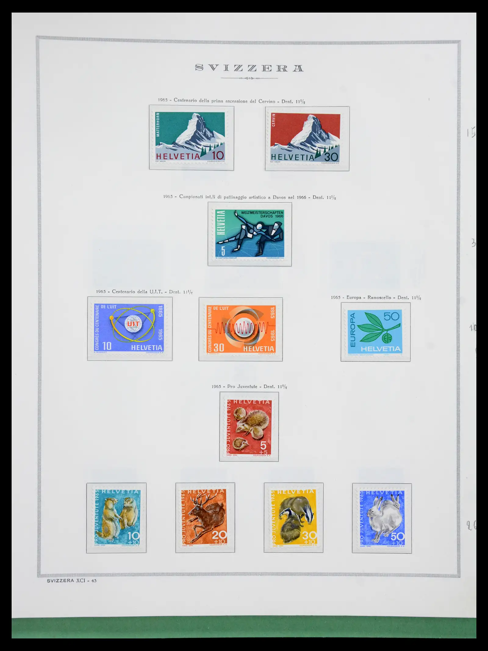 41057 0048 - Stamp collection 41057 Switzerland complete 1913-1985.