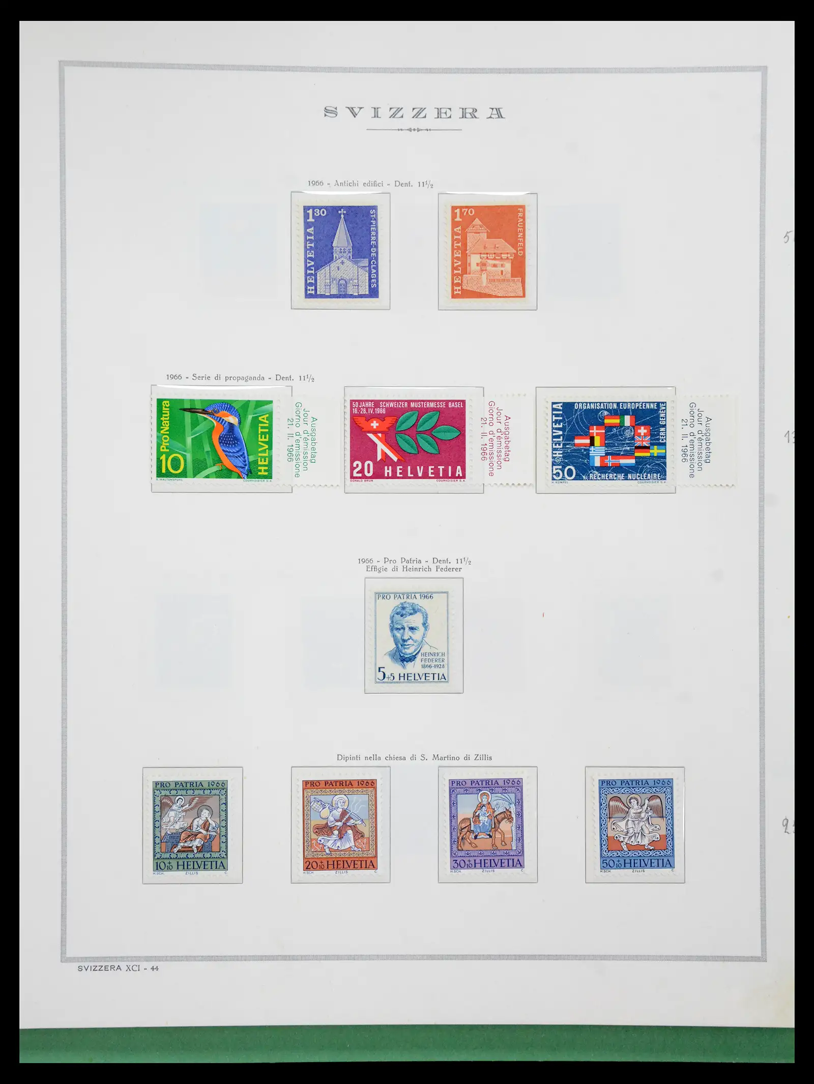 41057 0049 - Stamp collection 41057 Switzerland complete 1913-1985.