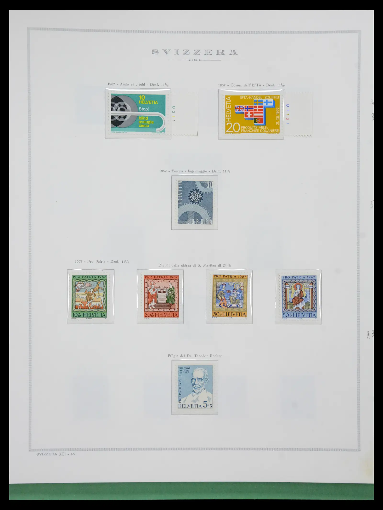 41057 0051 - Stamp collection 41057 Switzerland complete 1913-1985.