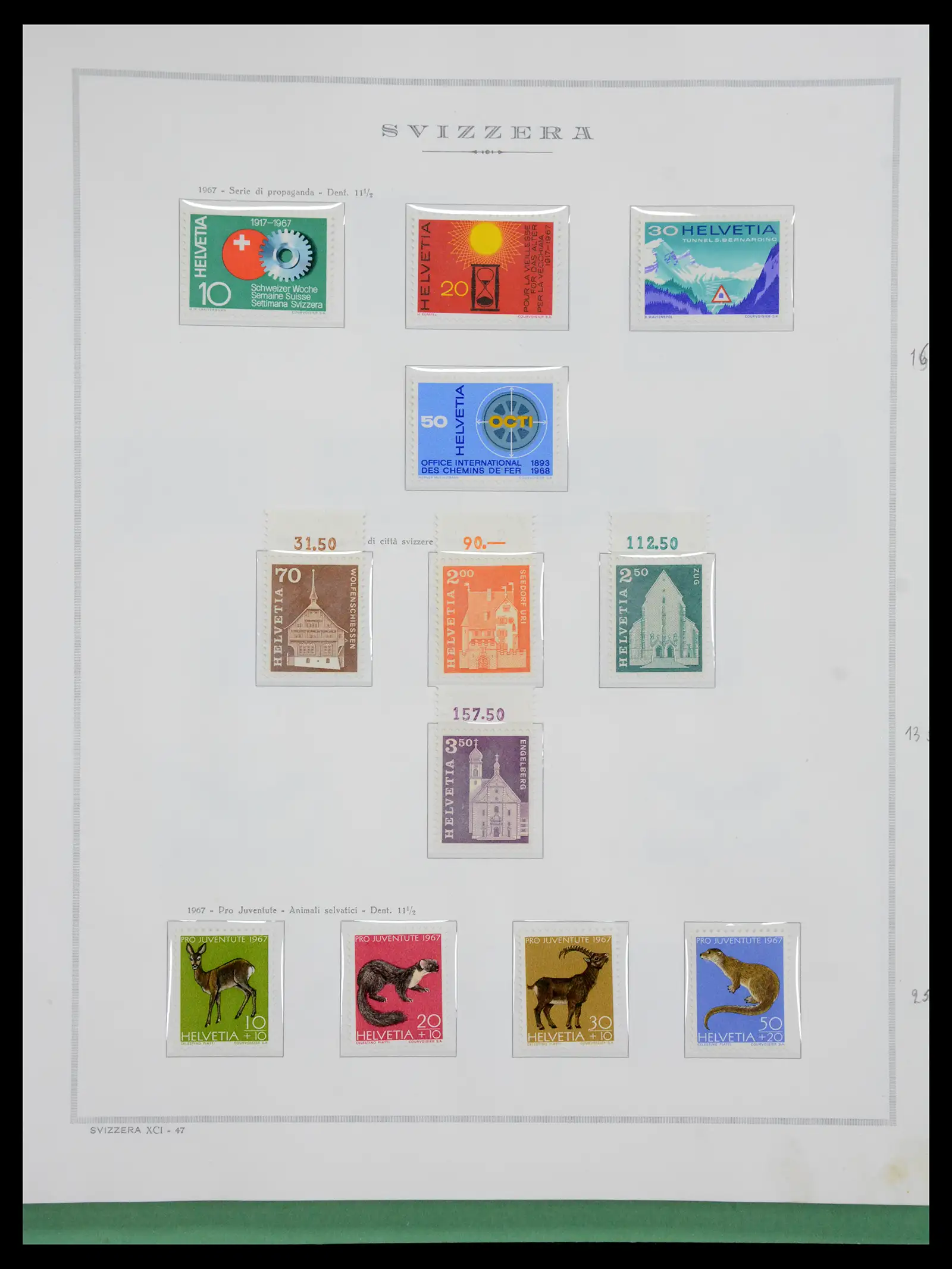 41057 0052 - Stamp collection 41057 Switzerland complete 1913-1985.