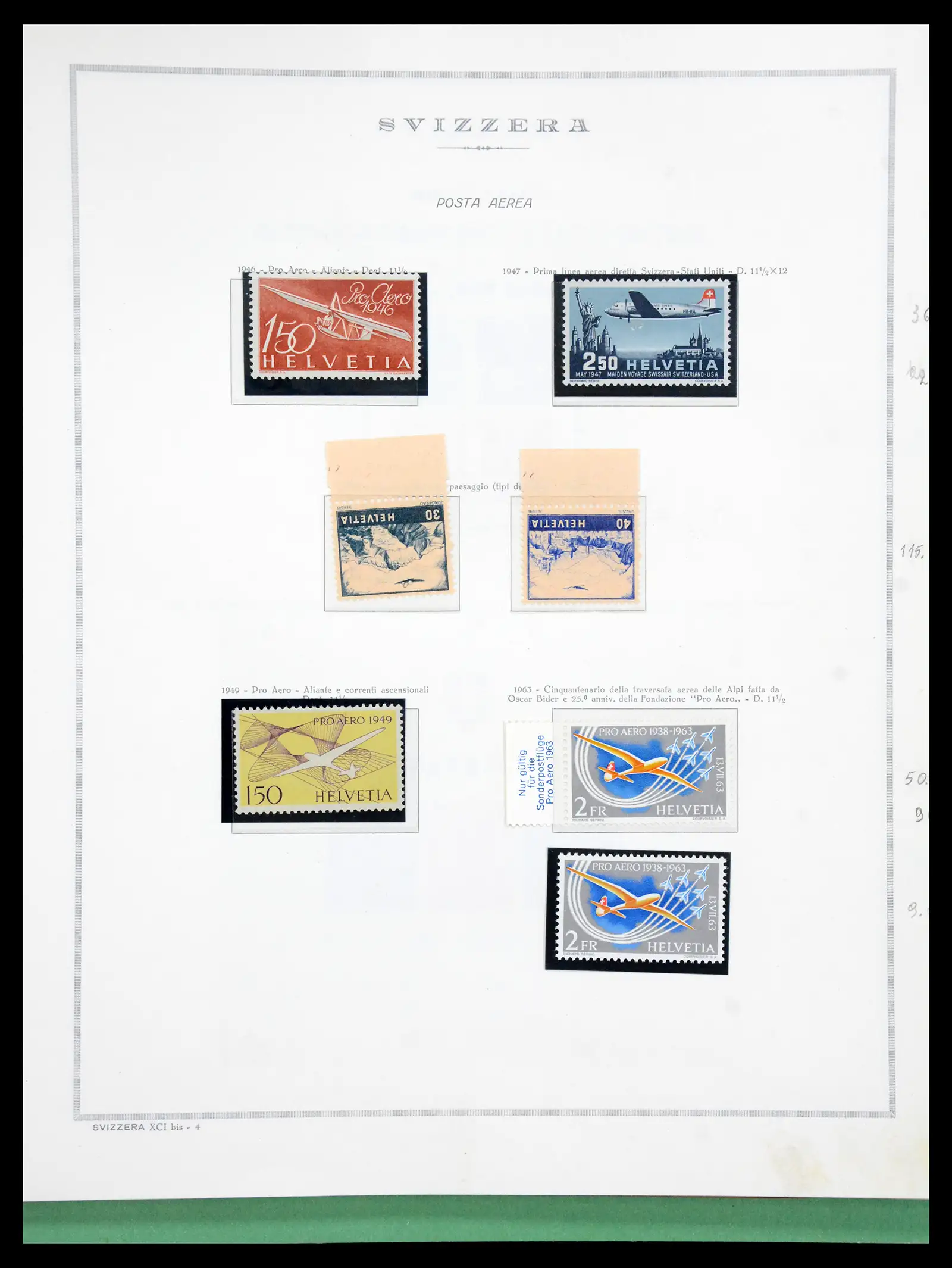 41057 0056 - Stamp collection 41057 Switzerland complete 1913-1985.