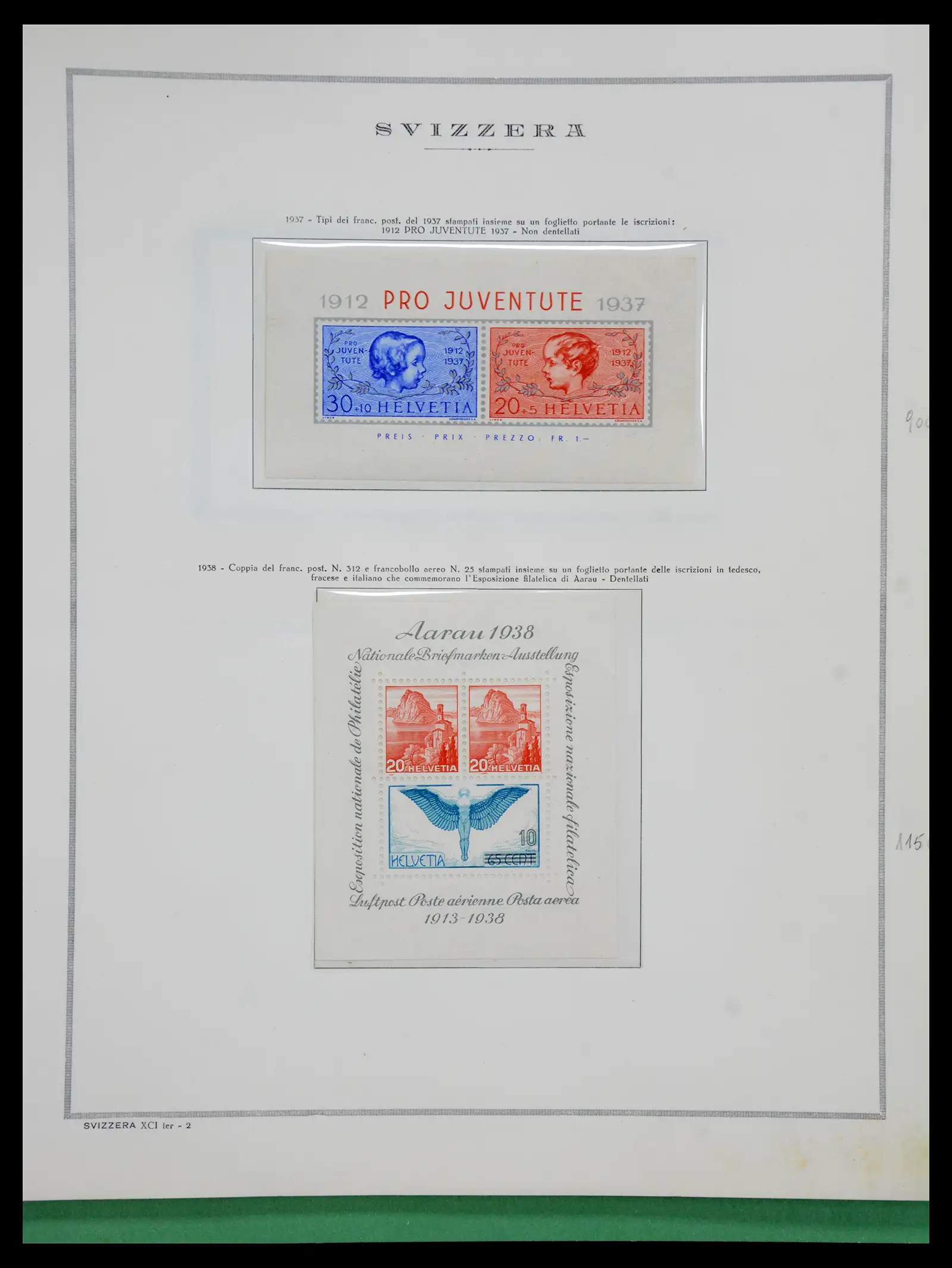 41057 0058 - Stamp collection 41057 Switzerland complete 1913-1985.