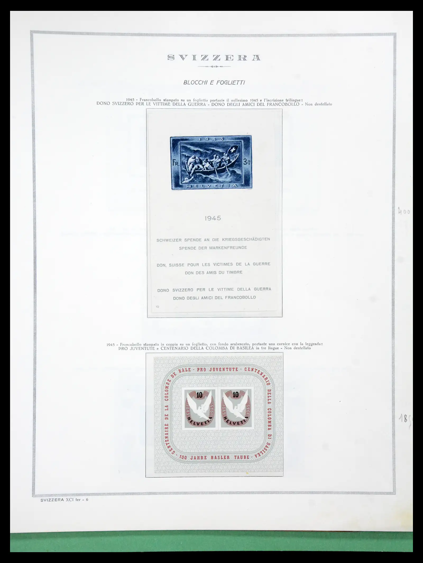 41057 0062 - Stamp collection 41057 Switzerland complete 1913-1985.