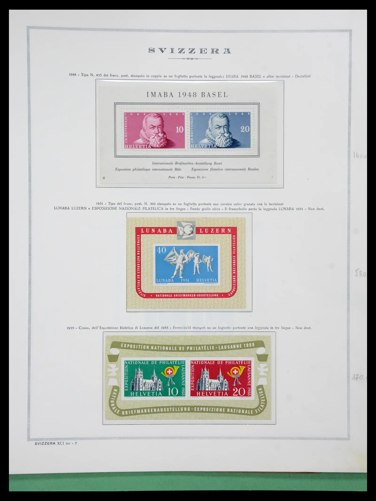 41057 0063 - Stamp collection 41057 Switzerland complete 1913-1985.