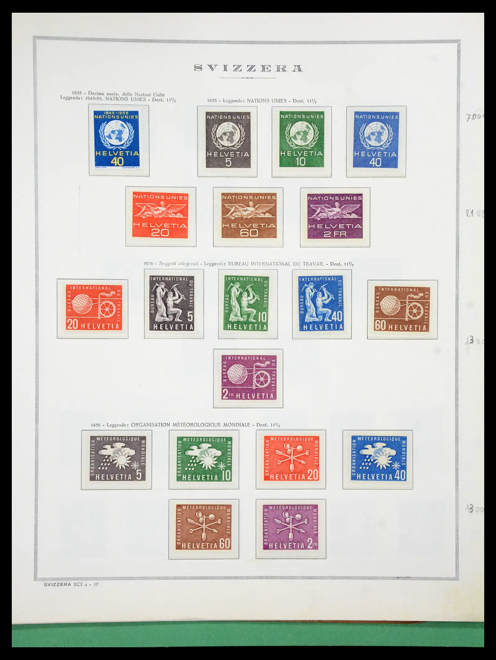 41057 0068 - Stamp collection 41057 Switzerland complete 1913-1985.