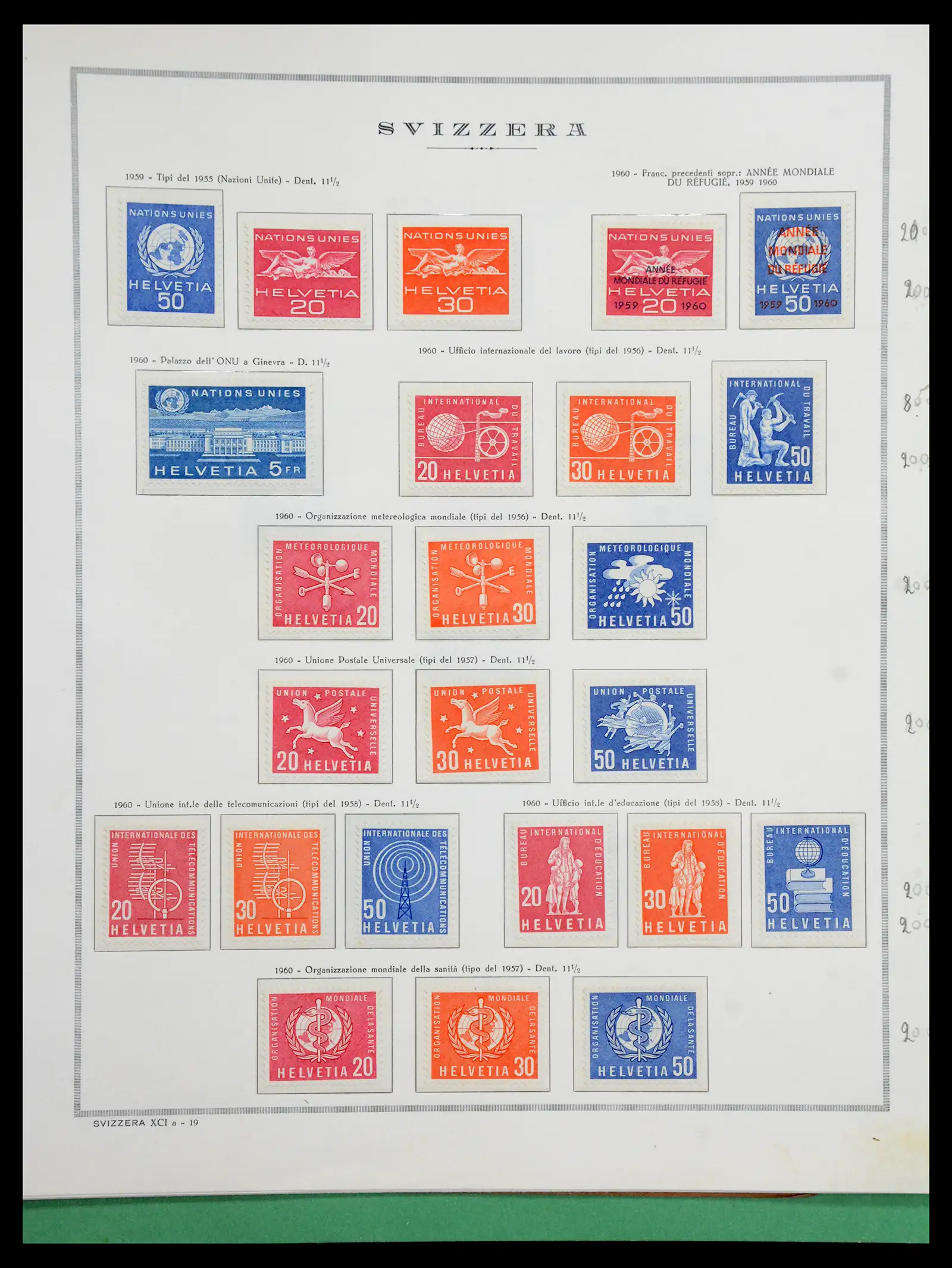 41057 0070 - Stamp collection 41057 Switzerland complete 1913-1985.