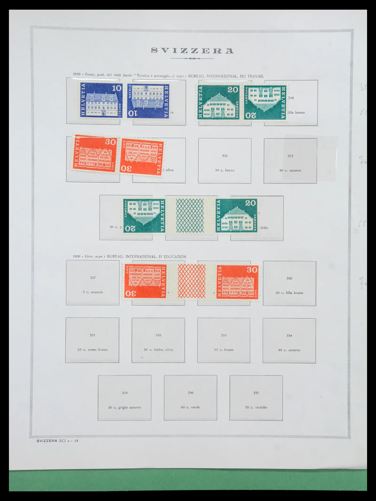 41057 0075 - Stamp collection 41057 Switzerland complete 1913-1985.