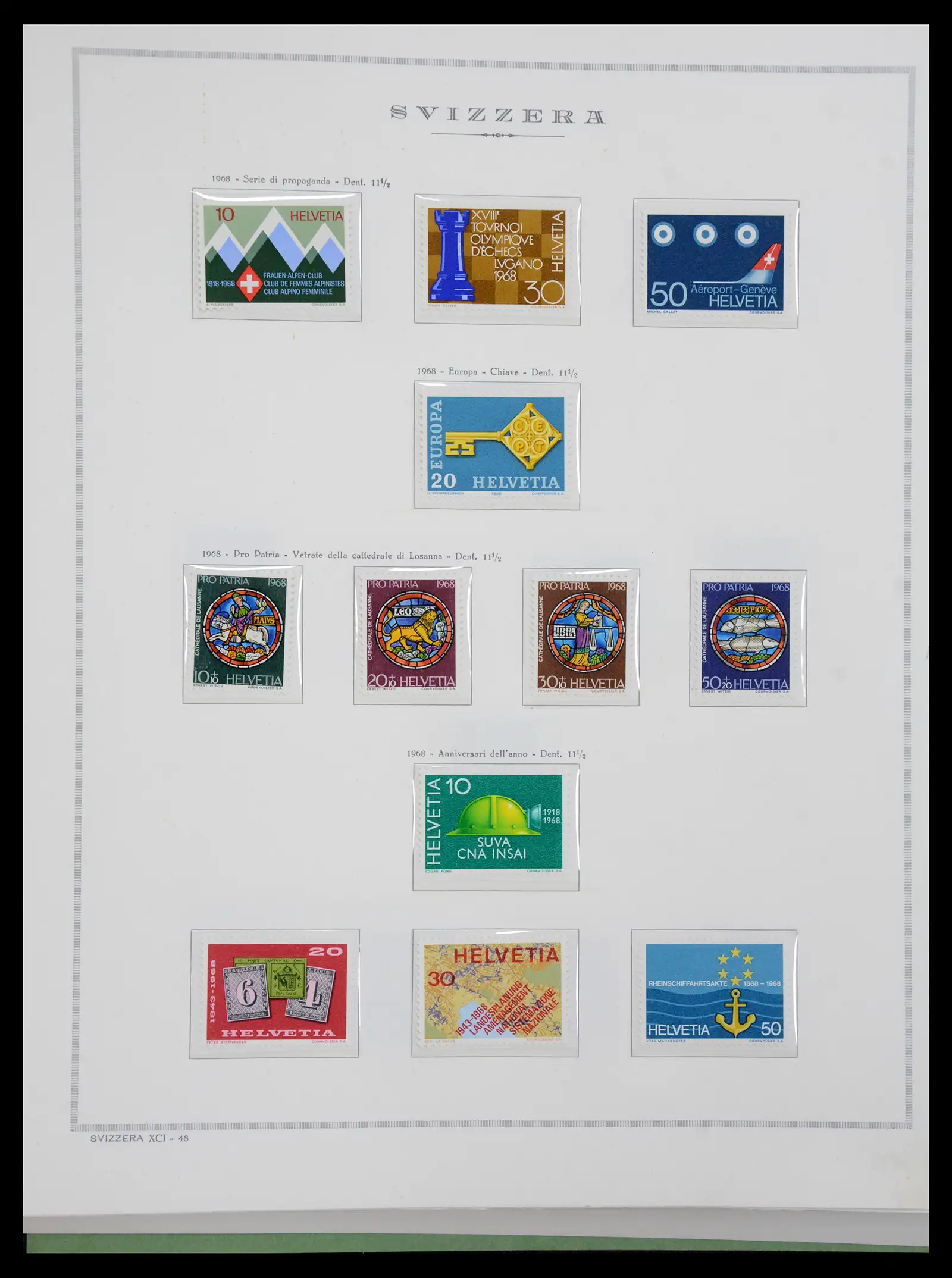 41057 0076 - Stamp collection 41057 Switzerland complete 1913-1985.