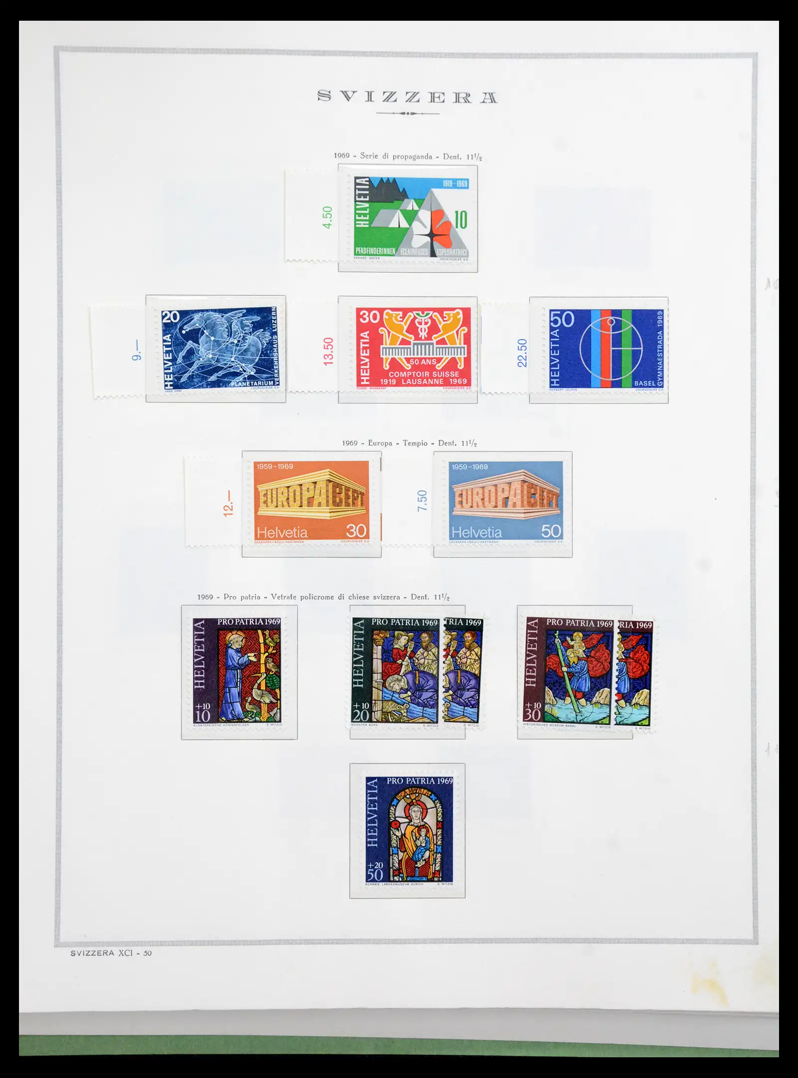 41057 0079 - Stamp collection 41057 Switzerland complete 1913-1985.
