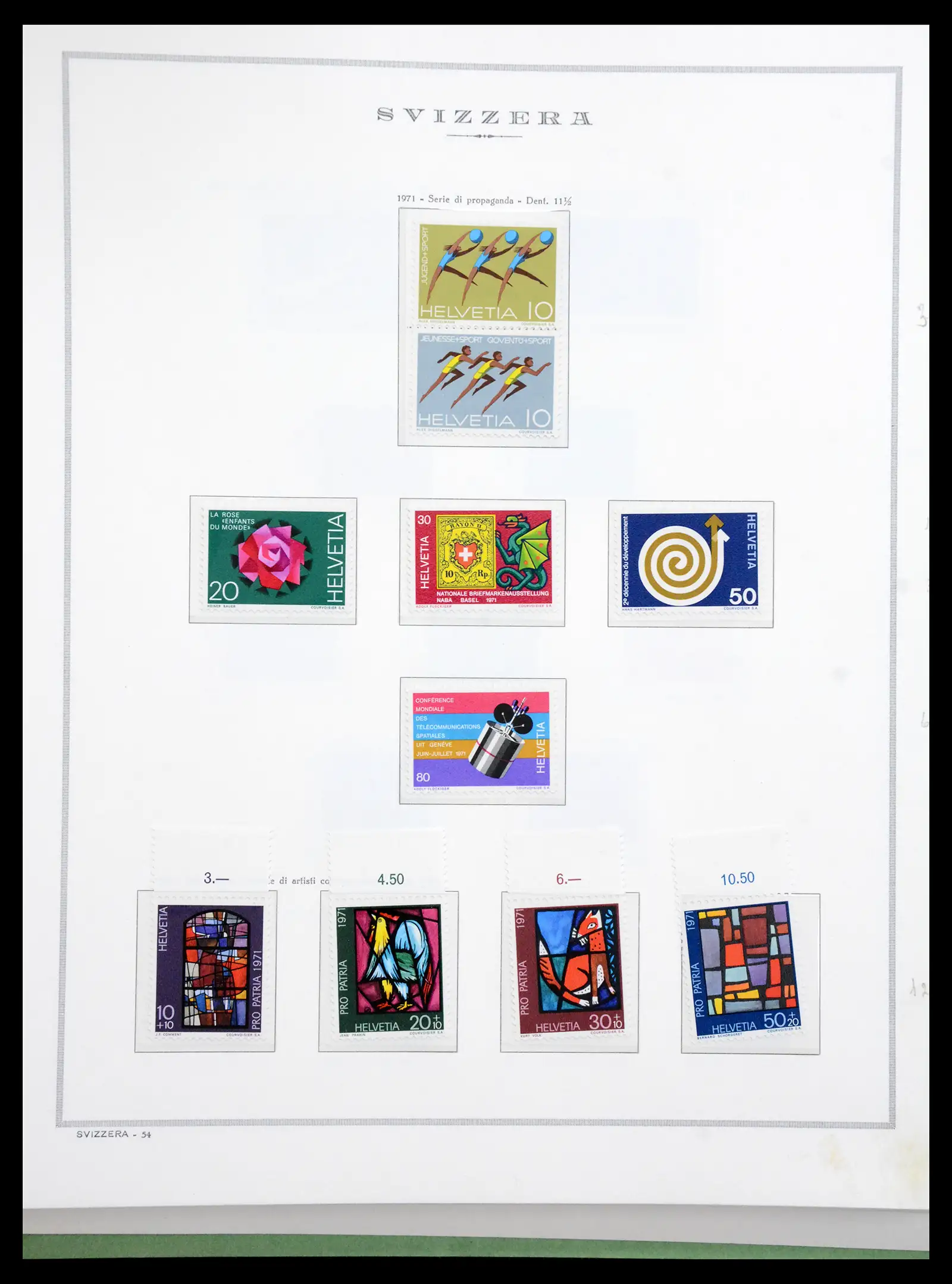 41057 0082 - Stamp collection 41057 Switzerland complete 1913-1985.