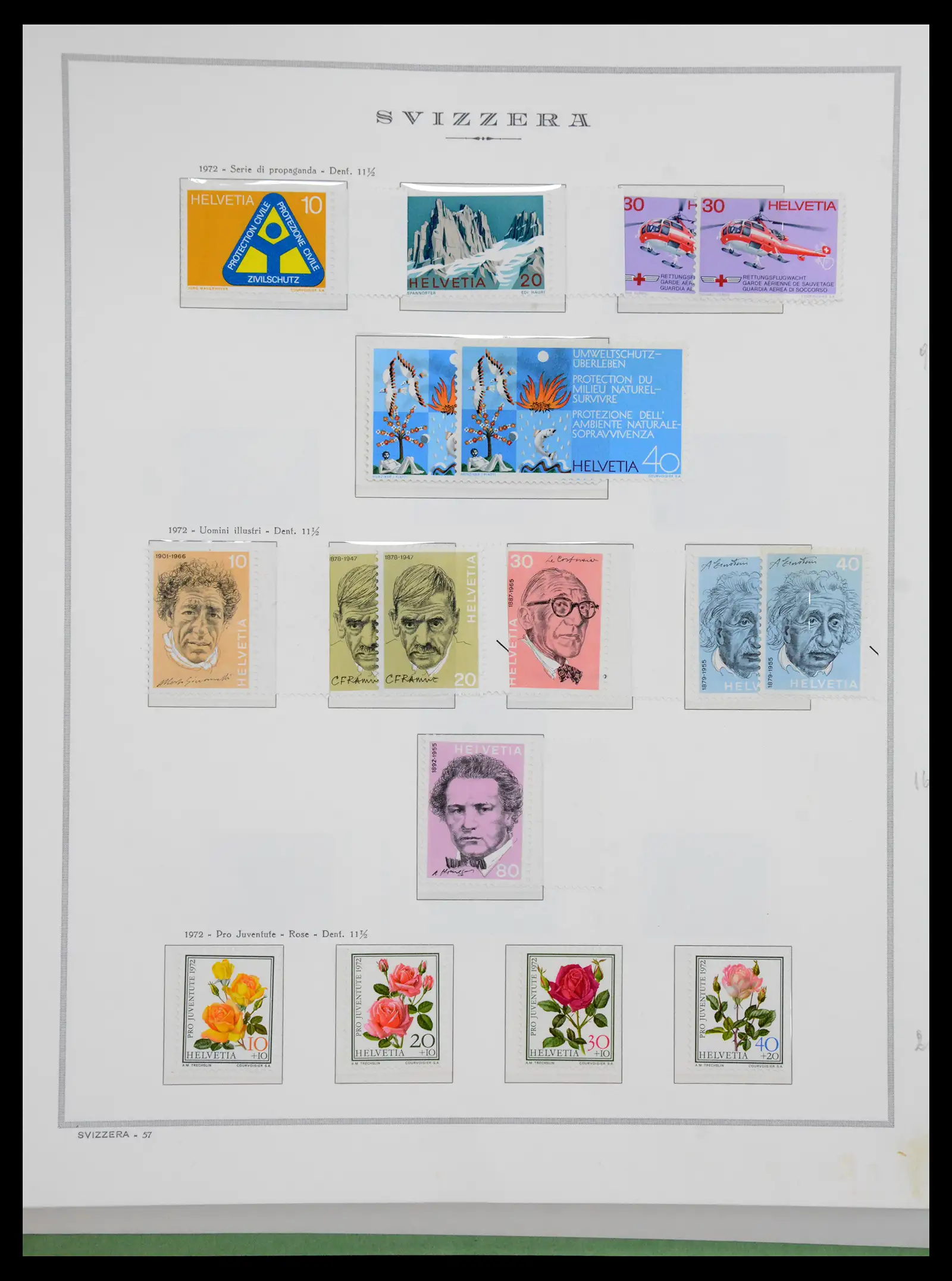 41057 0086 - Stamp collection 41057 Switzerland complete 1913-1985.