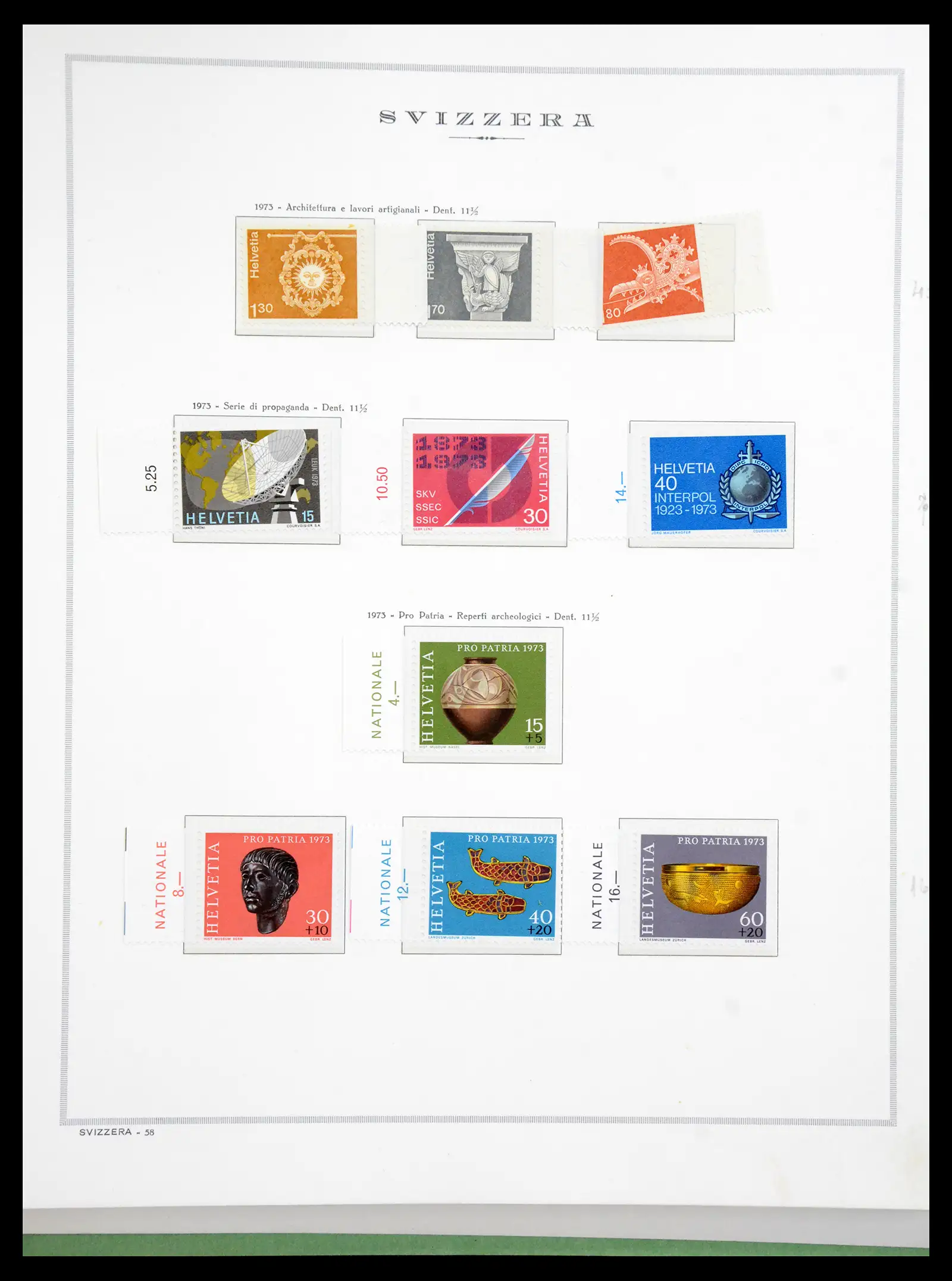 41057 0087 - Stamp collection 41057 Switzerland complete 1913-1985.