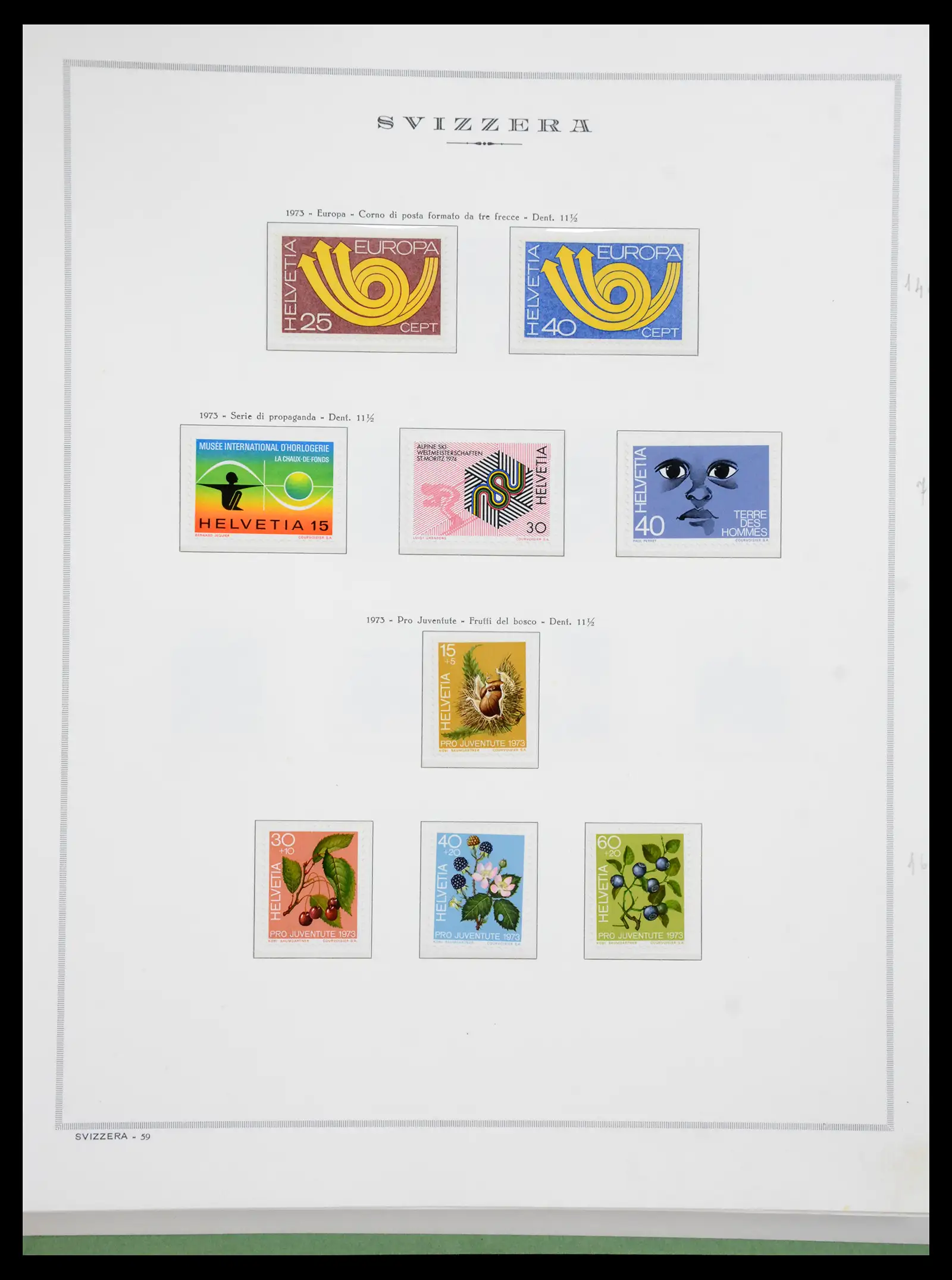 41057 0088 - Stamp collection 41057 Switzerland complete 1913-1985.