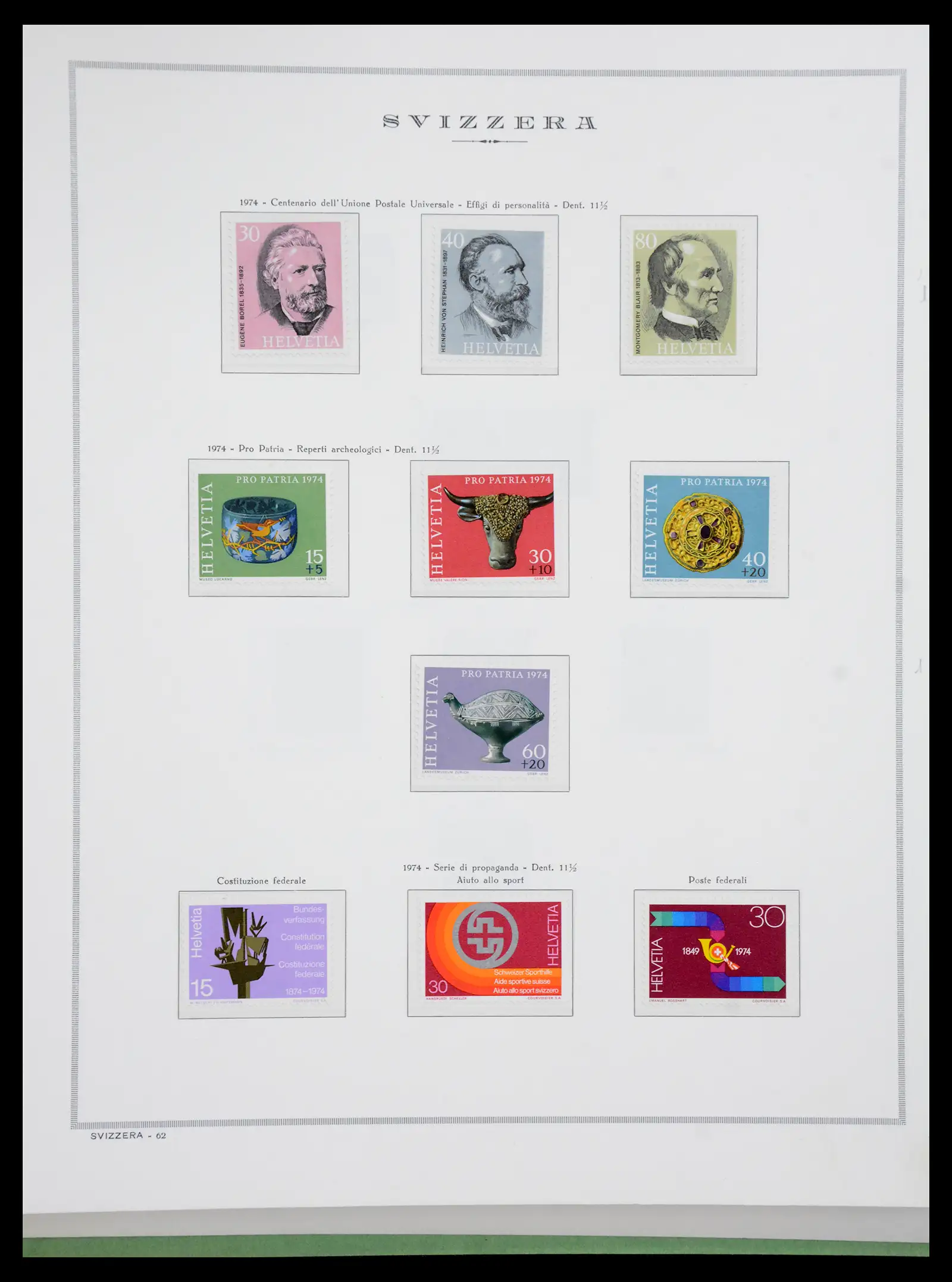 41057 0091 - Stamp collection 41057 Switzerland complete 1913-1985.