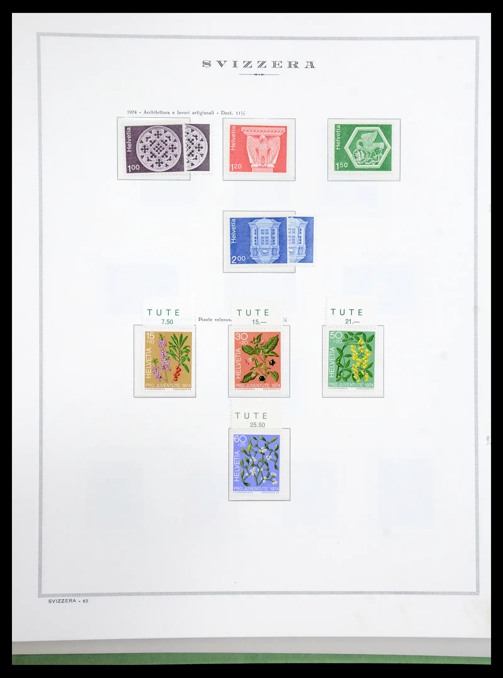 41057 0092 - Stamp collection 41057 Switzerland complete 1913-1985.